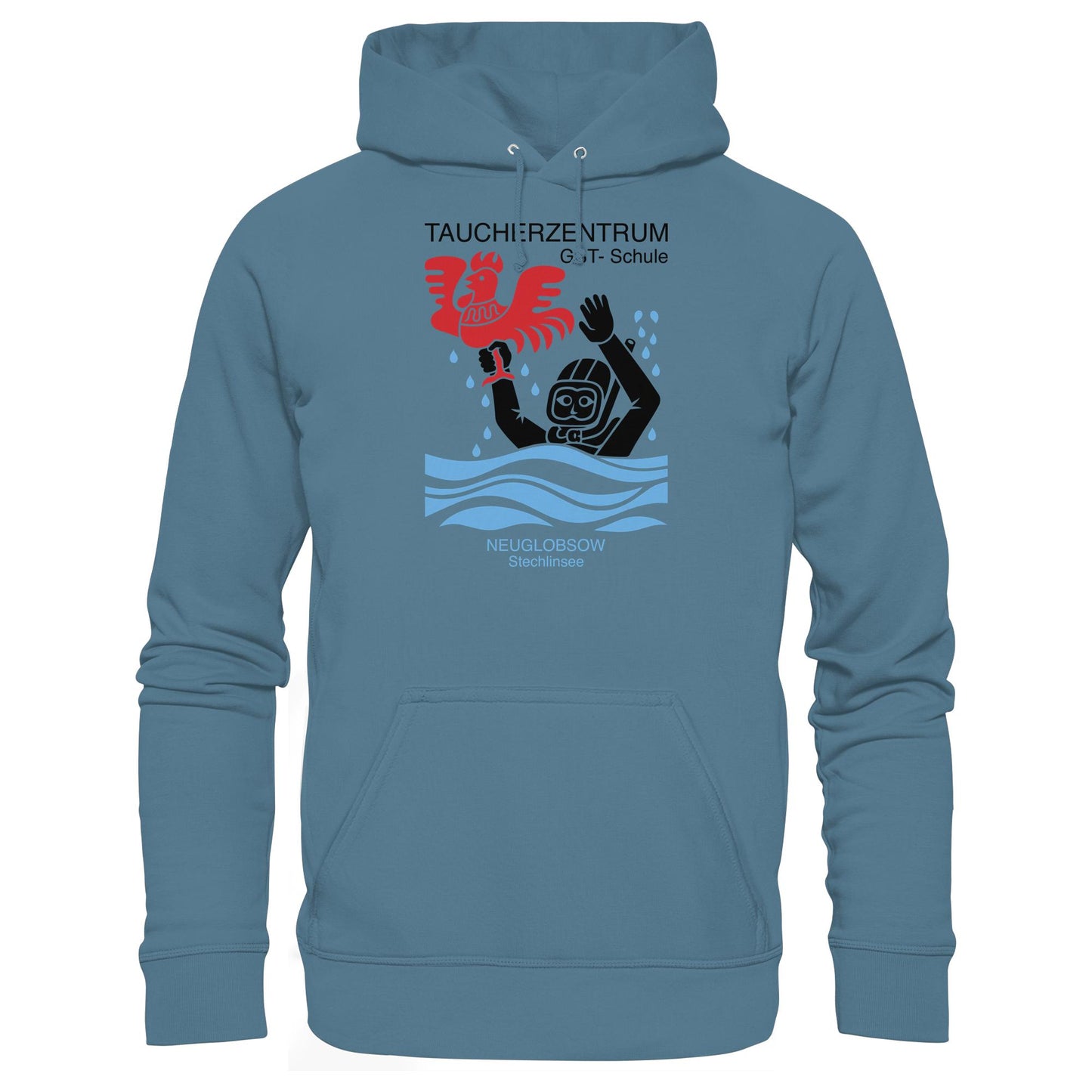 DDR Ostalgie Kapuze / Hoodie Unisex • GST-TAUCHSCHULE NEUGLOBSOW STECHLINSEE