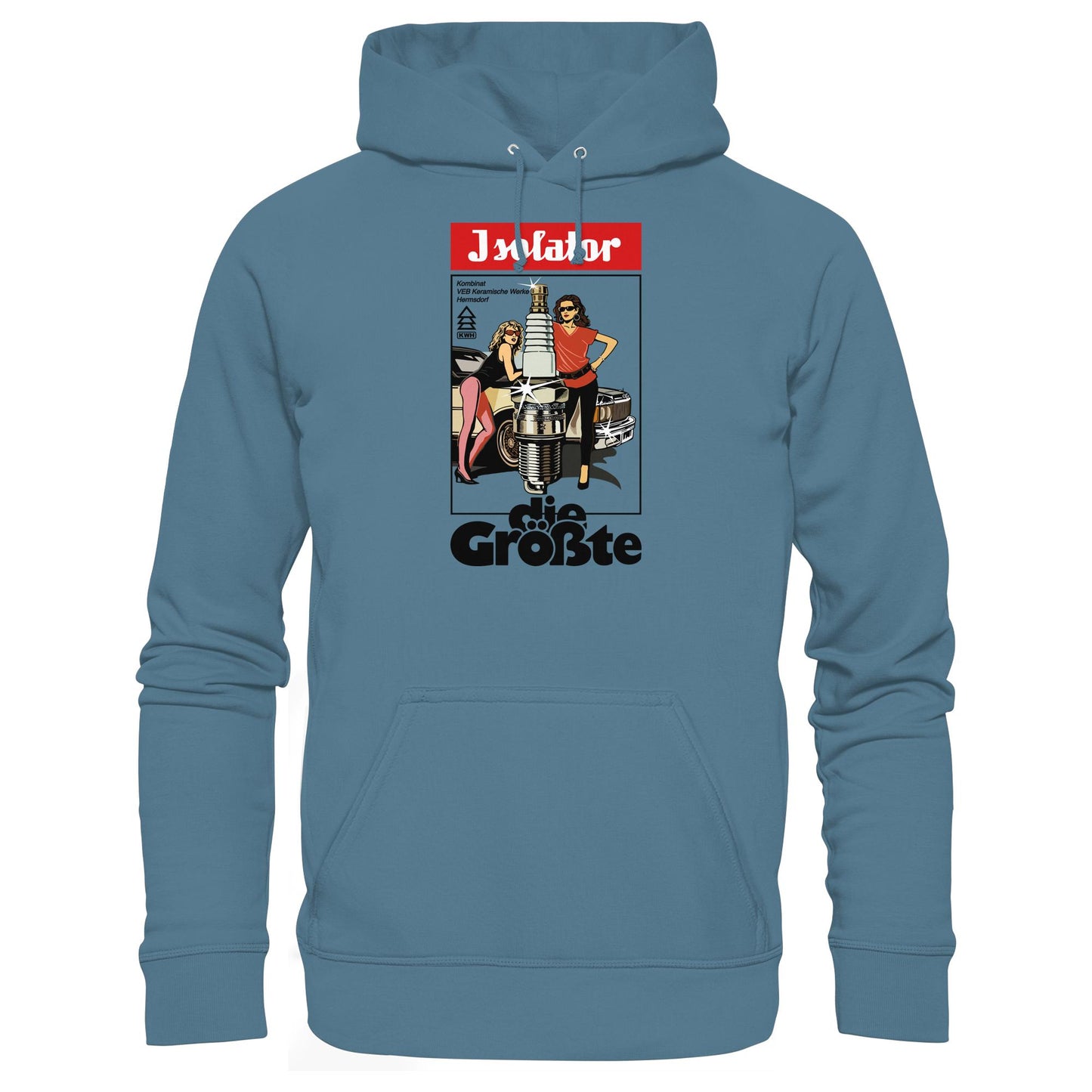 DDR Ostalgie Kapuze / Hoodie Unisex • ISOLATOR - DIE GRÖSSTE (ORIGINAL POSTER)