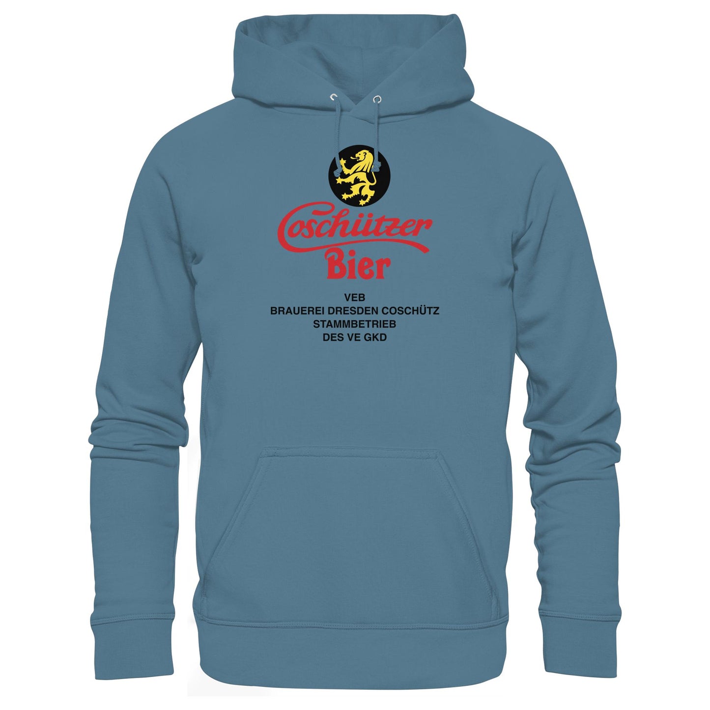 DDR Ostalgie Kapuze / Hoodie Unisex • COSCHÜTZER BIER - VEB BRAUER DRESDEN