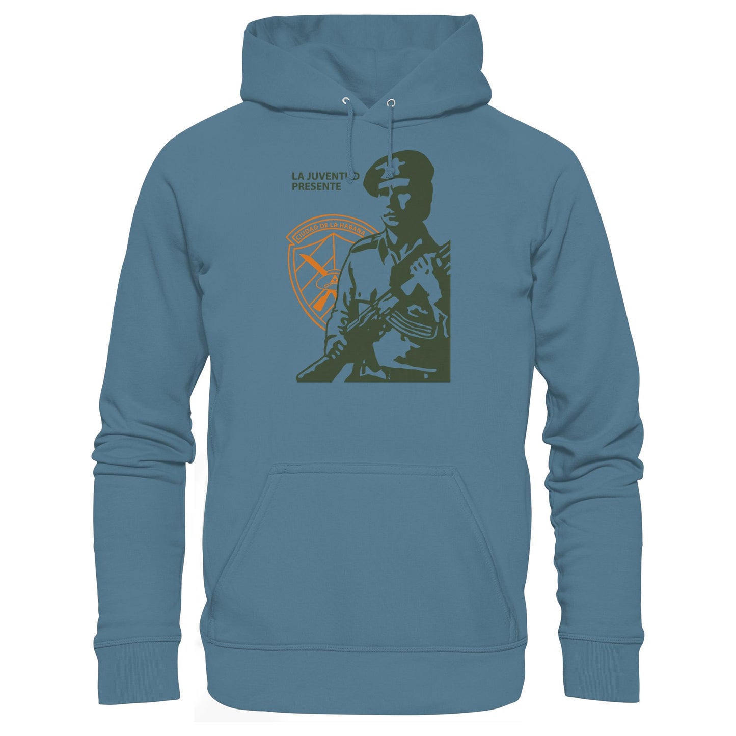 DDR Ostalgie Kapuze / Hoodie Unisex • LA JUVENTUD PRESENTE CIUDAD DE LA HABANA (DIE JUGEND HAVANNAS IST AKTIV)