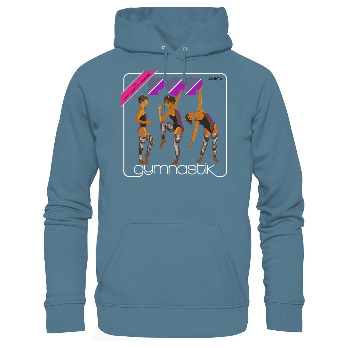 DDR Ostalgie Kapuze / Hoodie Unisex • AMIGA POP-GYMNASTIK (ORIGINAL PLATTENCOVER)
