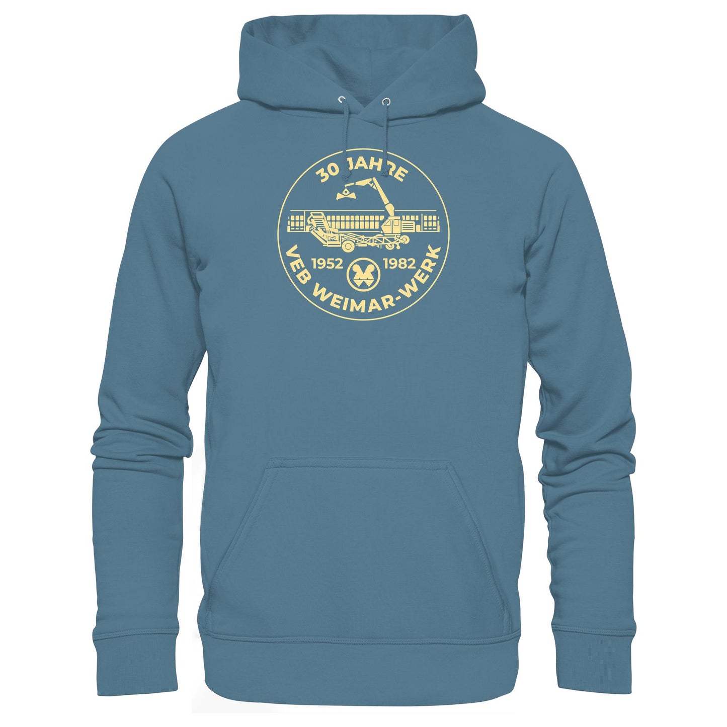 DDR Ostalgie Kapuze / Hoodie Unisex • 30 JAHRE VEB WEIMAR-WERK