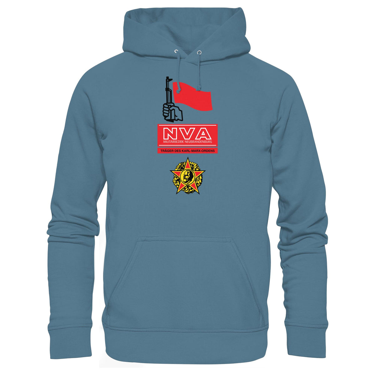 DDR Ostalgie Kapuze / Hoodie Unisex • NVA - MILITÄRBEZIRK NEUBRANDENBURG
