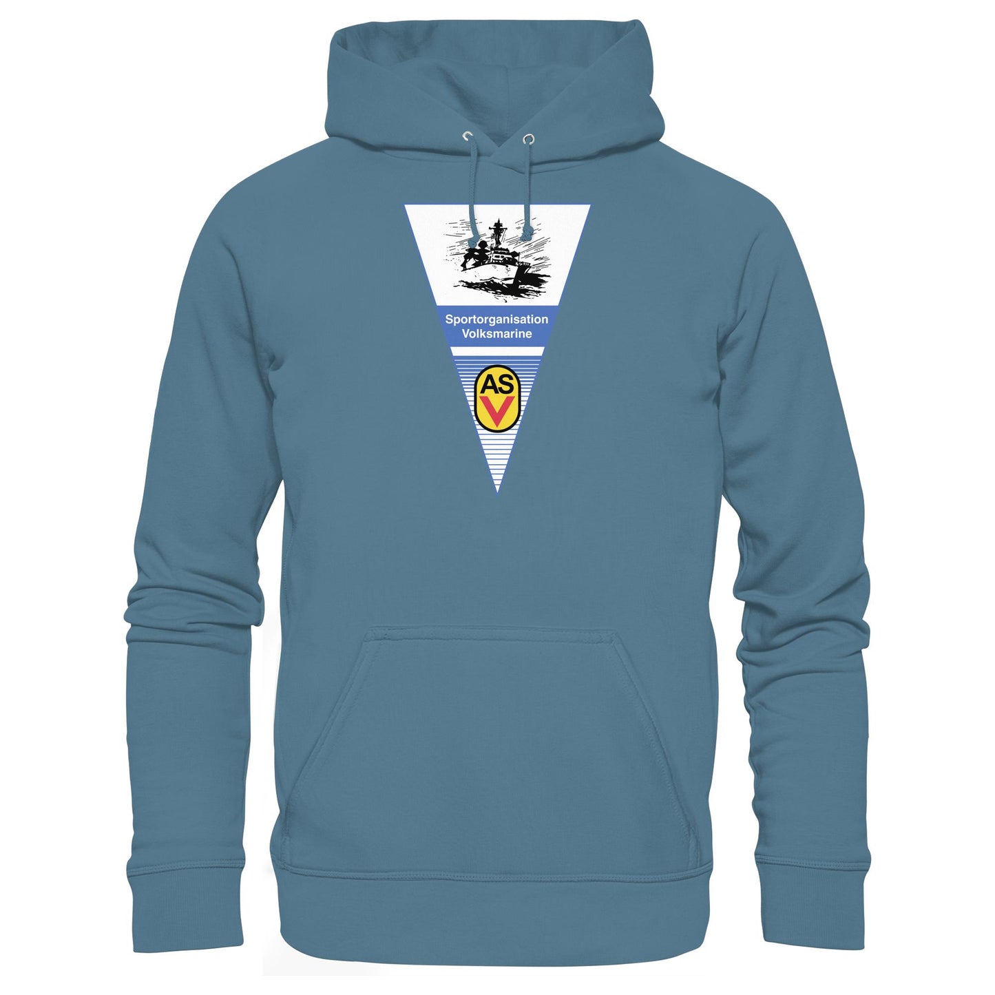 DDR Ostalgie Kapuze / Hoodie Unisex • ASV SPORTORGANISATION VOLKSMARINE