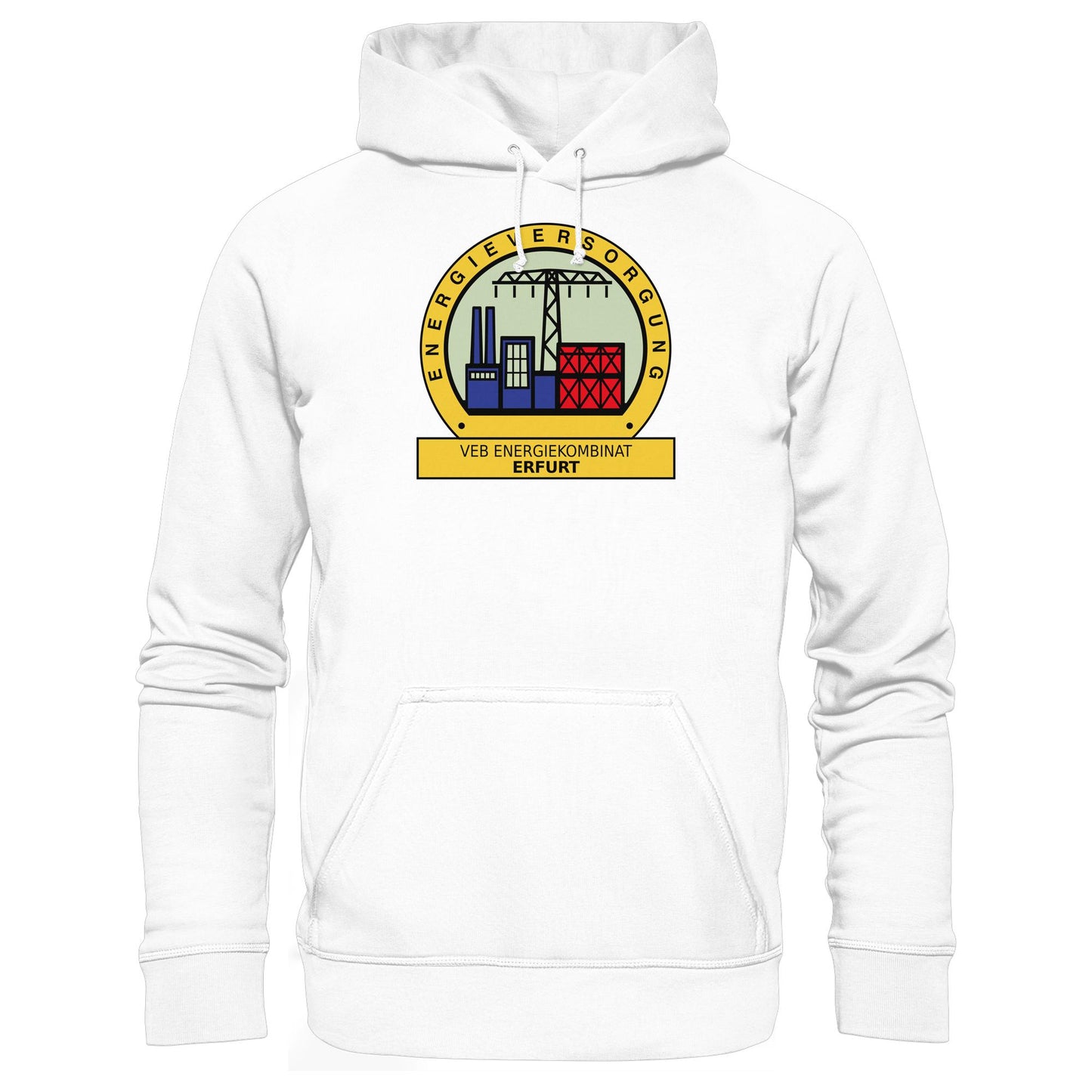 DDR Ostalgie Kapuze / Hoodie Unisex • VEB ENERGIEKOMBINAT ERFURT