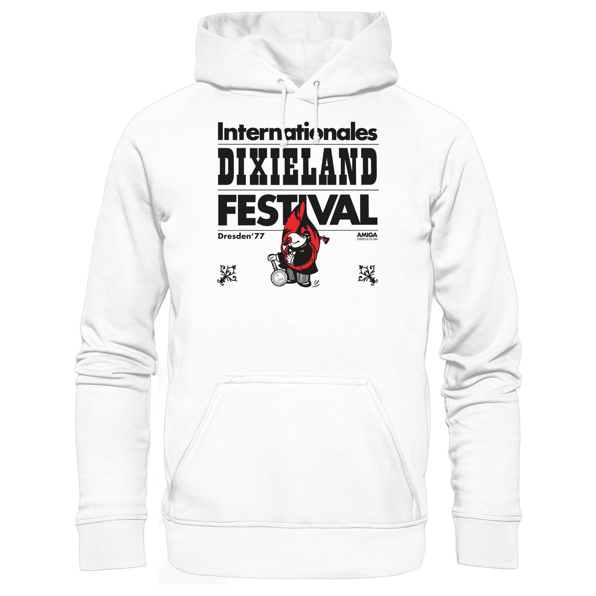 DDR Ostalgie Kapuze / Hoodie Unisex • INTERNATIONALES DIXIELAND FESTIVAL DRESDEN 1977