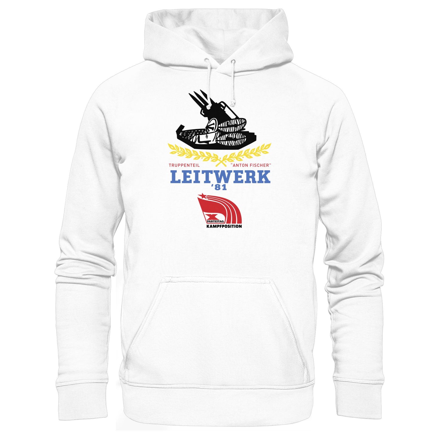 DDR Ostalgie Kapuze / Hoodie Unisex • LEITWERK 81, TRUPPENTEIL ANTON FISCHER