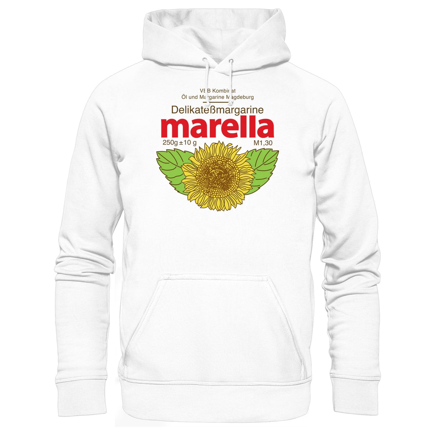 DDR Ostalgie Kapuze / Hoodie Unisex • MARELLA MARGARINE - VEB KOMBINAT ÖL MAGDEBURG