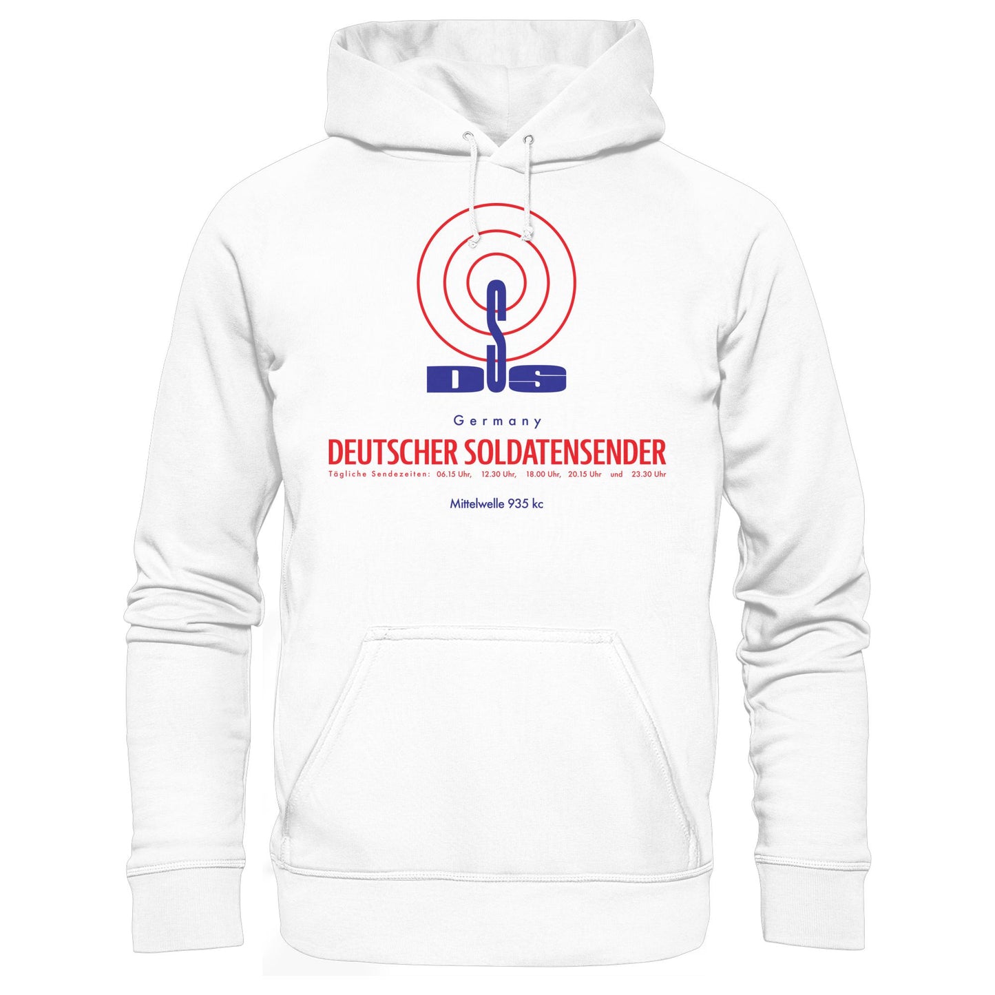 DDR Ostalgie Kapuze / Hoodie Unisex • DEUTSCHER SOLDATENSENDER BERLIN