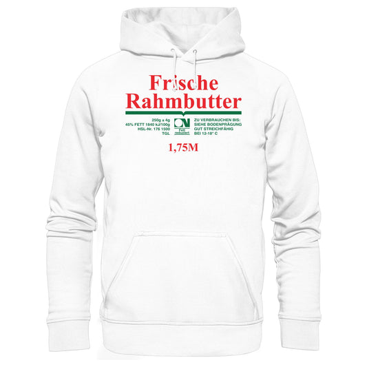 DDR Ostalgie Kapuze / Hoodie Unisex • FRISCHE RAHMBUTTER - KONSUM