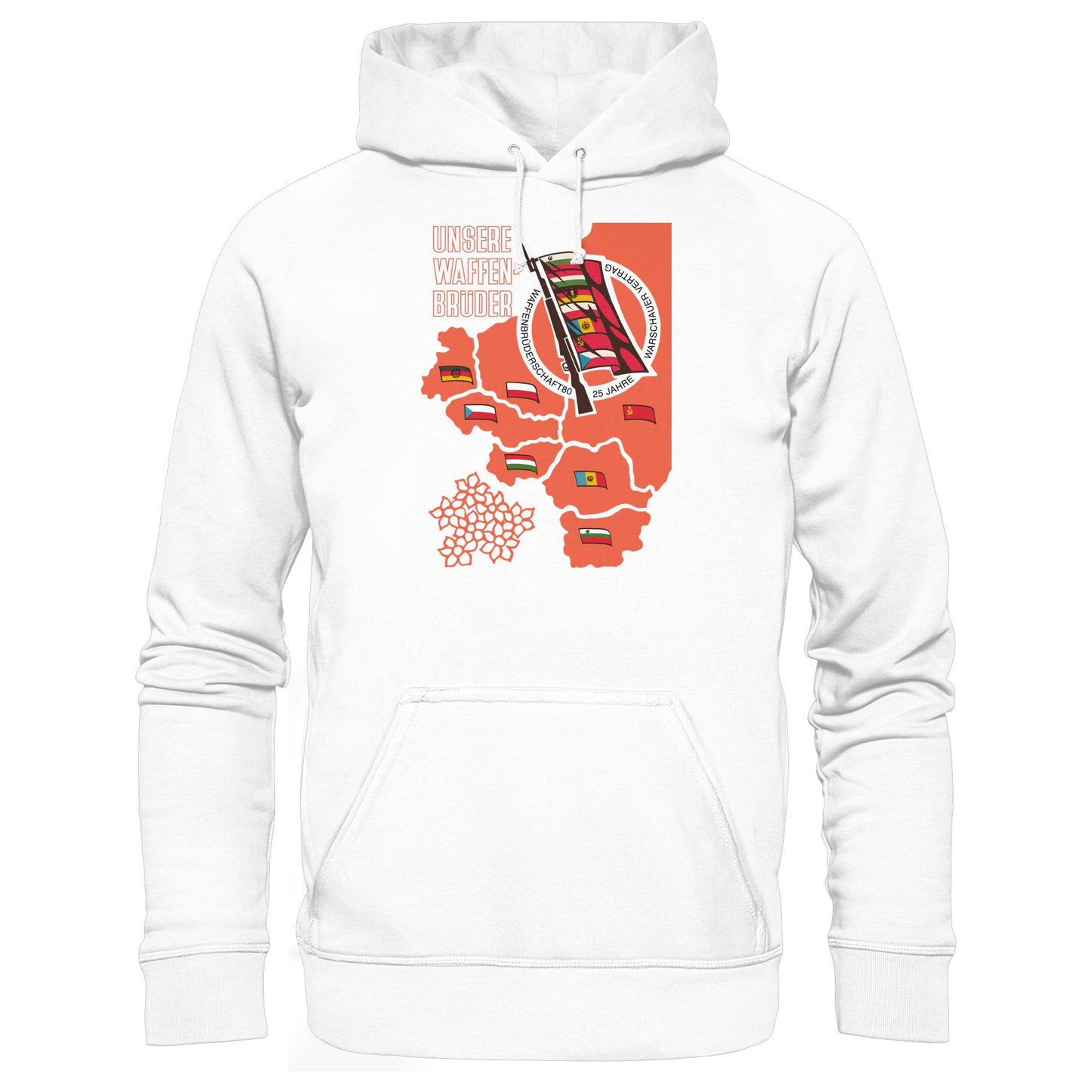 DDR Ostalgie Kapuze / Hoodie Unisex • WAFFENBRÜDERSCHAFT80 - WARSCHAUER VERTRAG