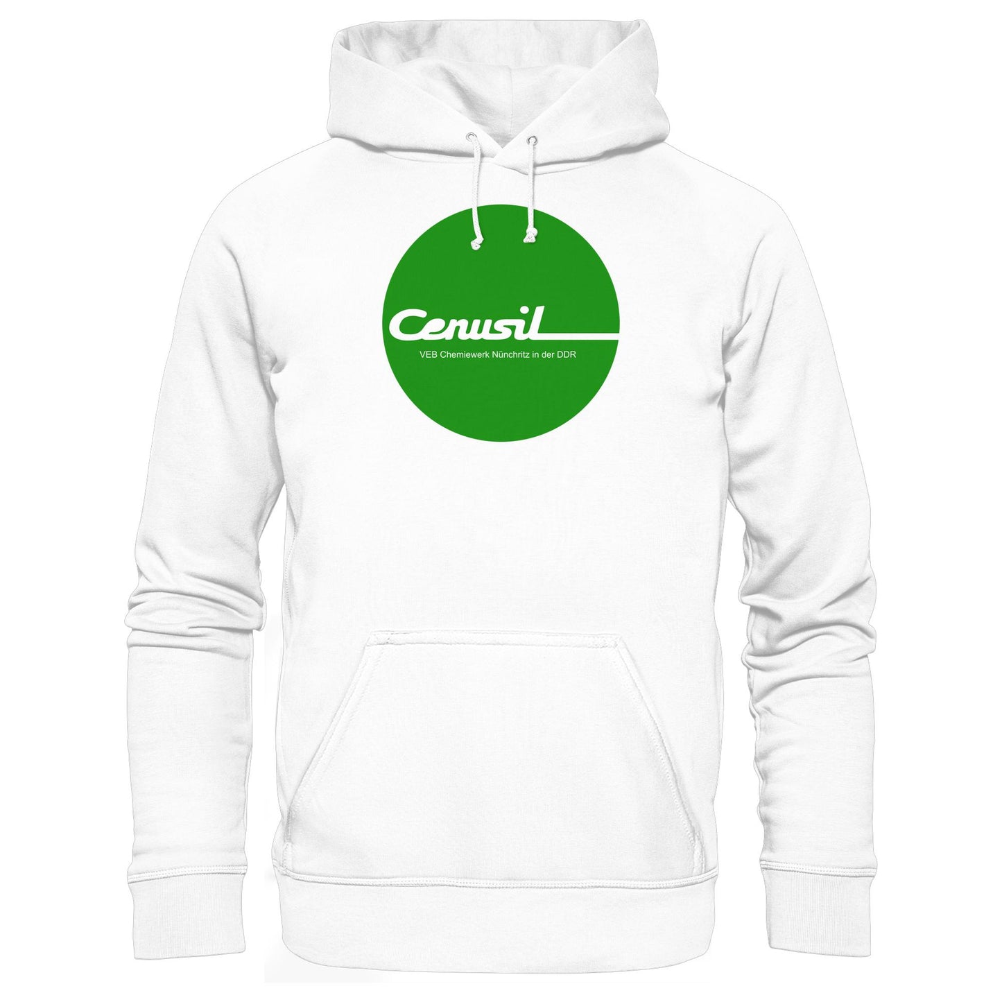 DDR Ostalgie Kapuze / Hoodie Unisex • CENUSIL - VEB CHEMIE NÜNCHRITZ