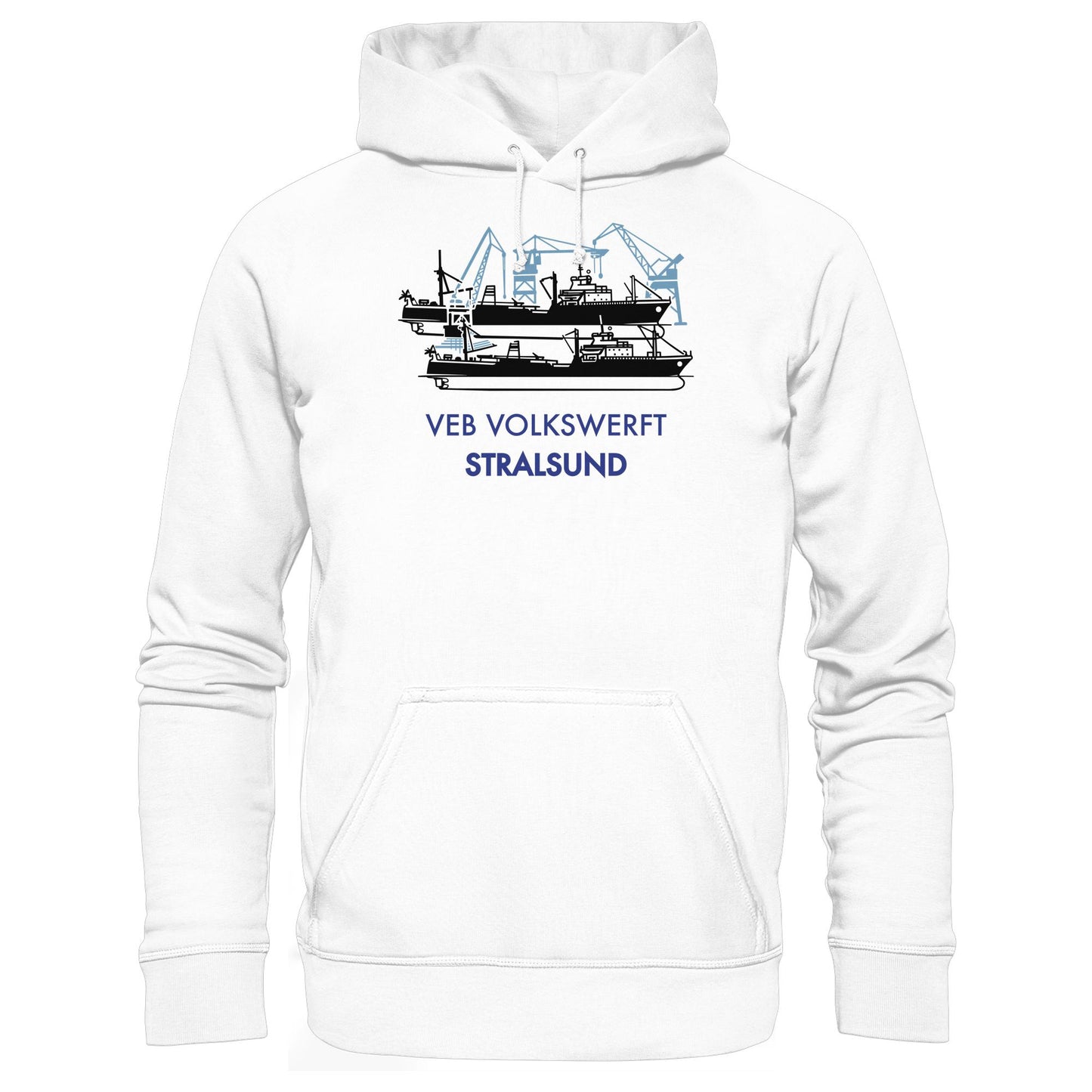 DDR Ostalgie Kapuze / Hoodie Unisex • VEB VOLKSWERFT STRALSUND