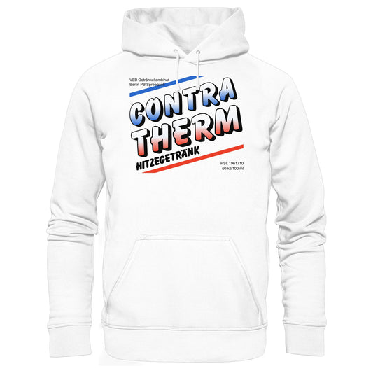 DDR Ostalgie Kapuze / Hoodie Unisex • CONTRA THERM - VEB GETRÄNKEKOMBINAT BERLIN SPREEQUELL
