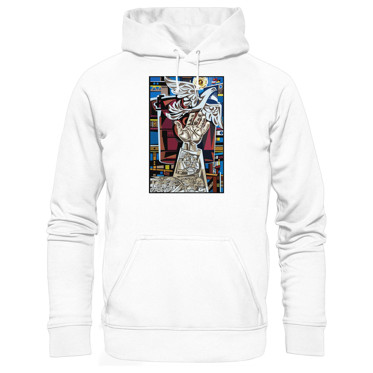 DDR Ostalgie Kapuze / Hoodie Unisex • WALTER WOMACKA - MOSAIK MAGISTRALE EISENHÜTTENSTADT (1965)