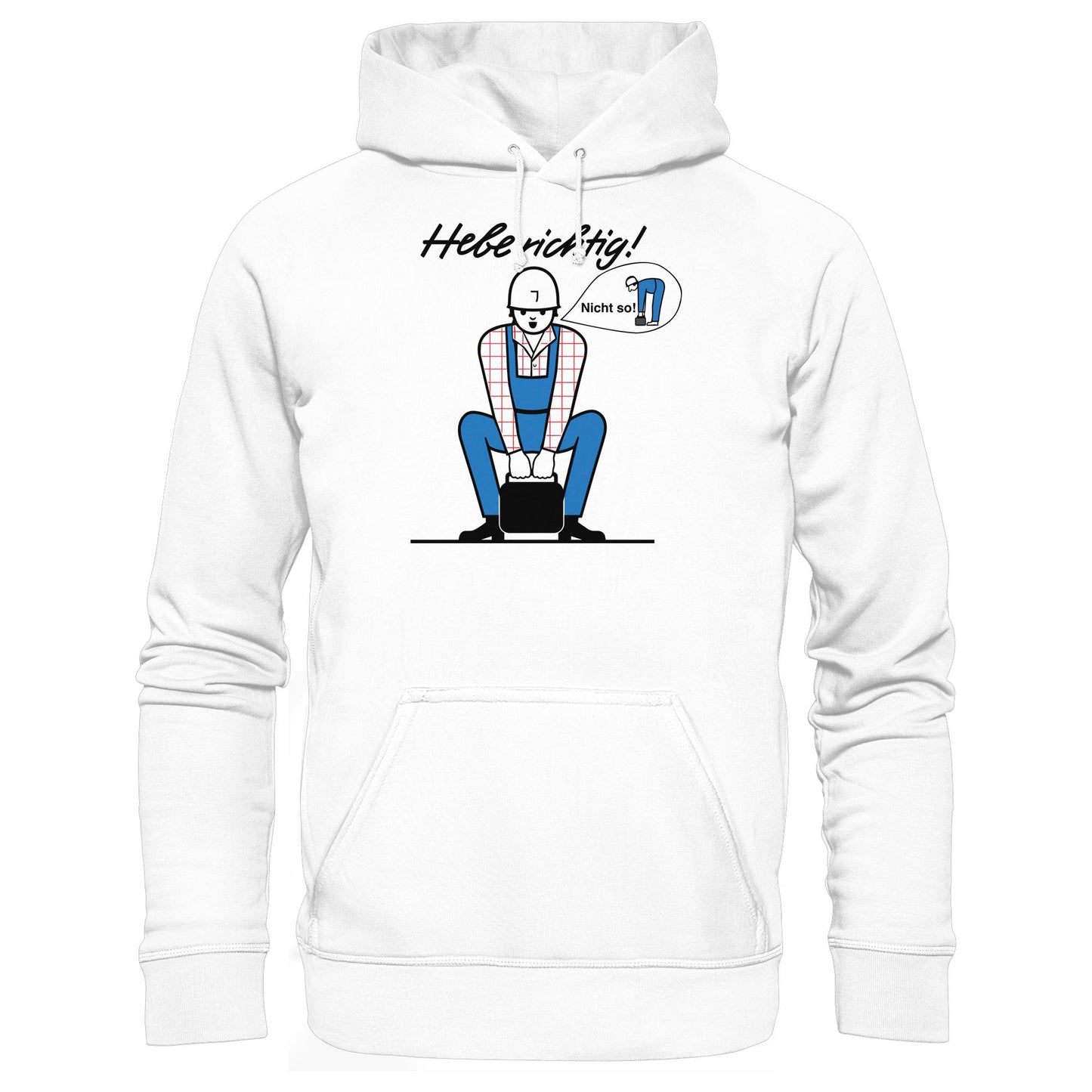 DDR Ostalgie Kapuze / Hoodie Unisex • HEBE RICHTIG! (ORIGINAL SCHILD)