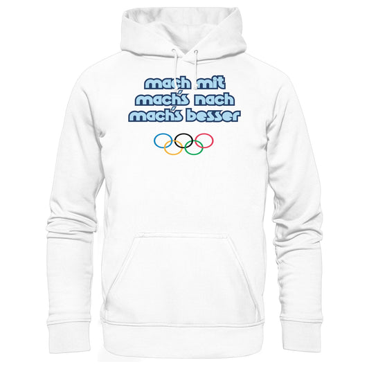 DDR Ostalgie Kapuze / Hoodie Unisex • MACHMIT MACHSNACH MACHSBESSER