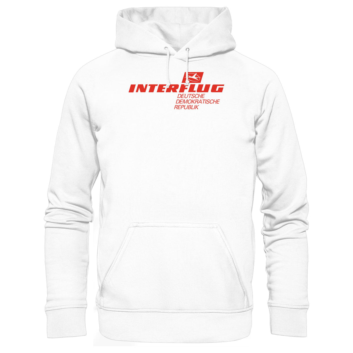 DDR Ostalgie Kapuze / Hoodie Unisex • INTERFLUG - HELL