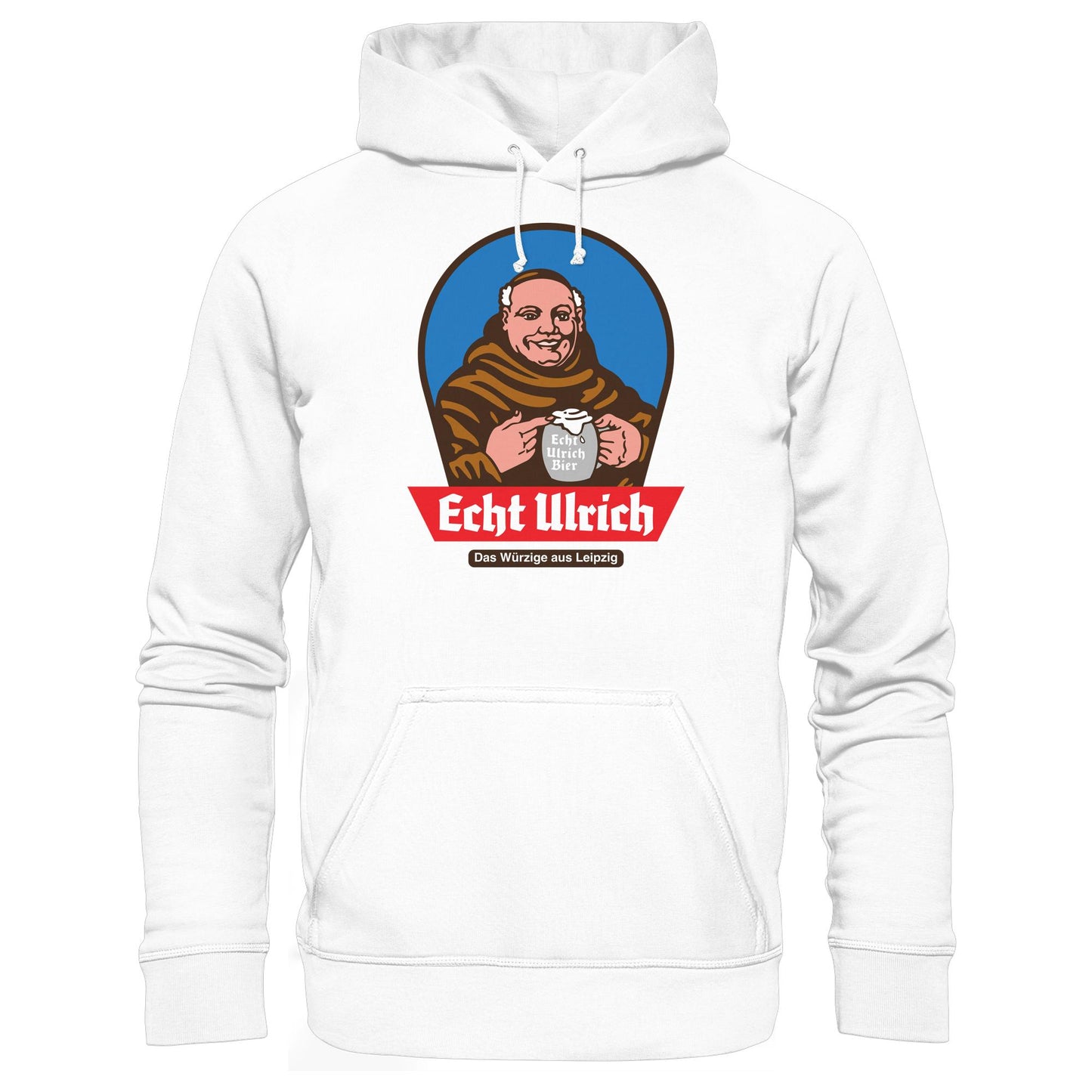 DDR Ostalgie Kapuze / Hoodie Unisex • ECHT ULRICH BIER LEIPZIG