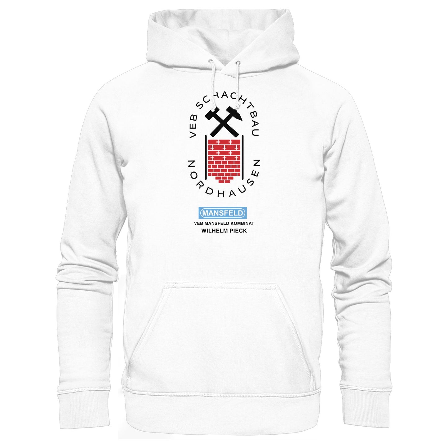 DDR Ostalgie Kapuze / Hoodie Unisex • VEB SCHACHTBAU NORDHAUSEN - VEB MANSFELD KOMBINAT