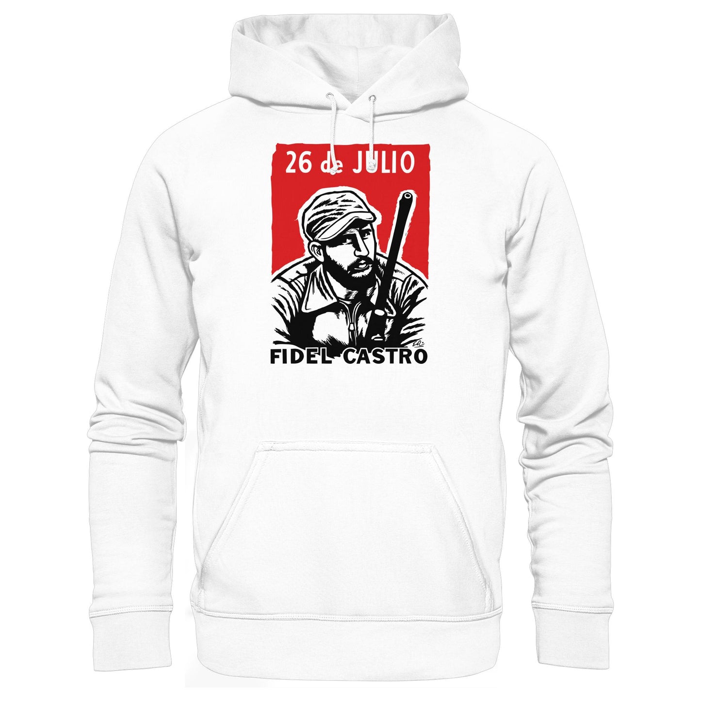 DDR Ostalgie Kapuze / Hoodie Unisex • FIDEL CASTRO - BEWEGUNG DES 26. JULI