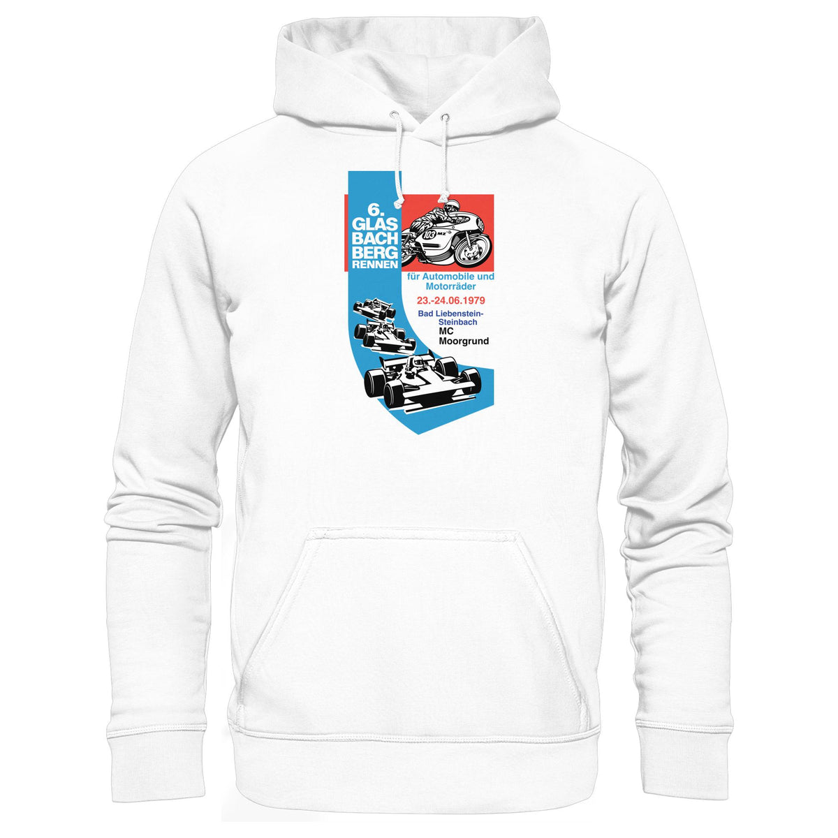 DDR Ostalgie Kapuze / Hoodie Unisex • 6. GLASBACHBERGRENNEN 1979