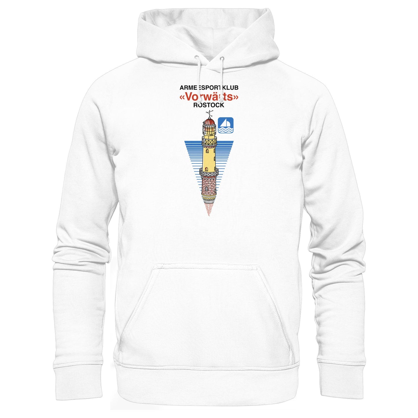 DDR Ostalgie Kapuze / Hoodie Unisex •  ARMEESPORTKLUB VORWÄRTS ROSTOCK