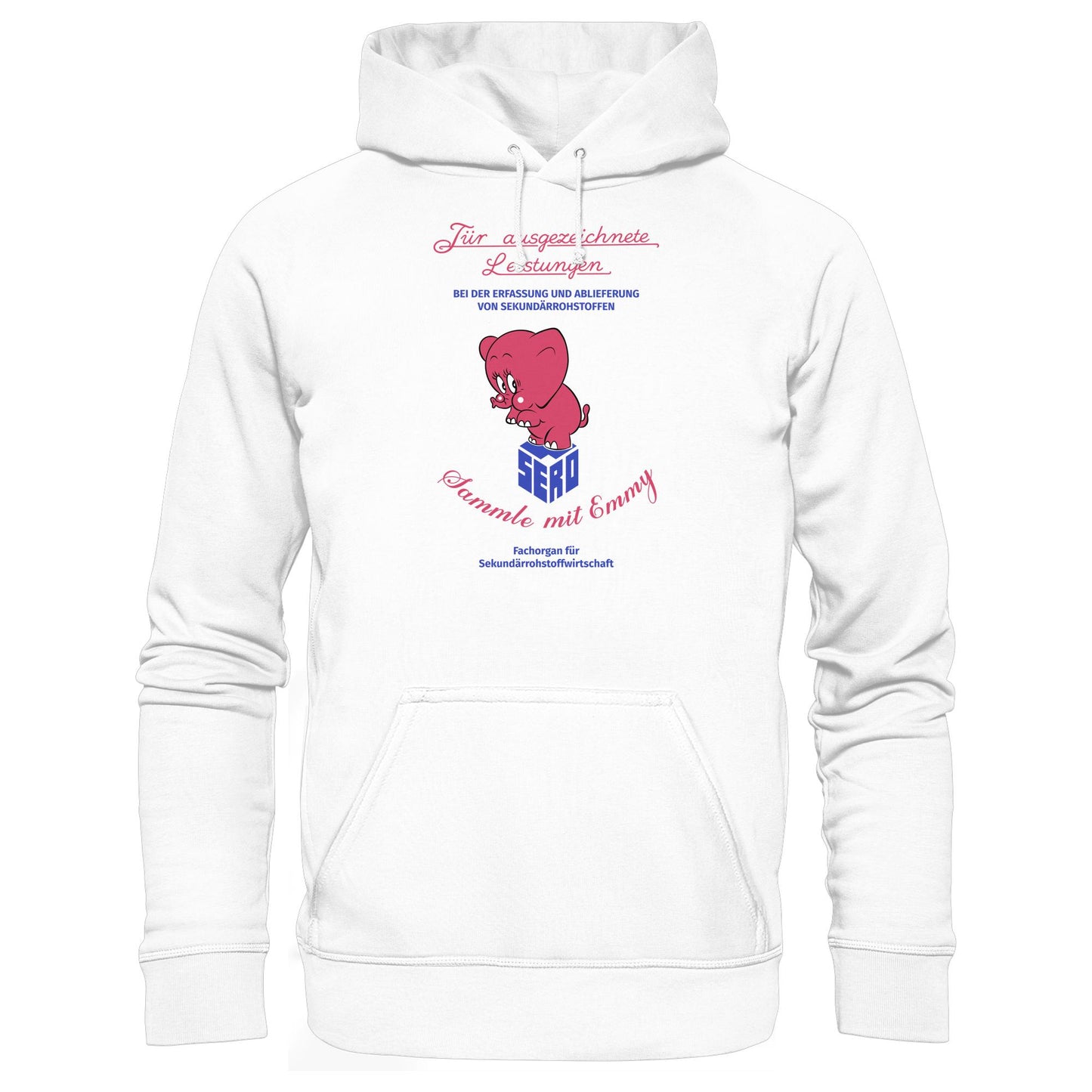 DDR Ostalgie Kapuze / Hoodie Unisex • FÜR AUSGEZEICHNETE LEISTUNGEN - SERO EMMY (ORIGINAL-WIMPEL)