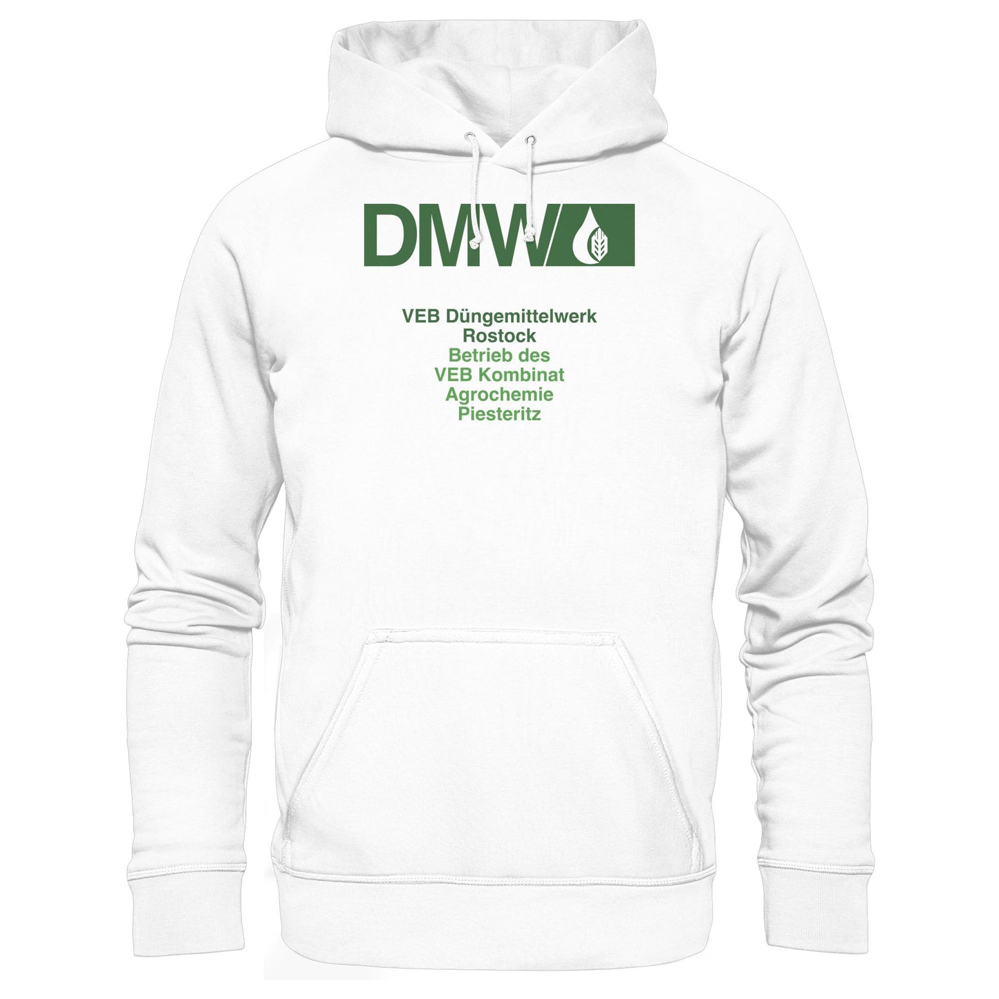 DDR Ostalgie Kapuze / Hoodie Unisex • VEB DÜNGEMITTELWERK ROSTOCK