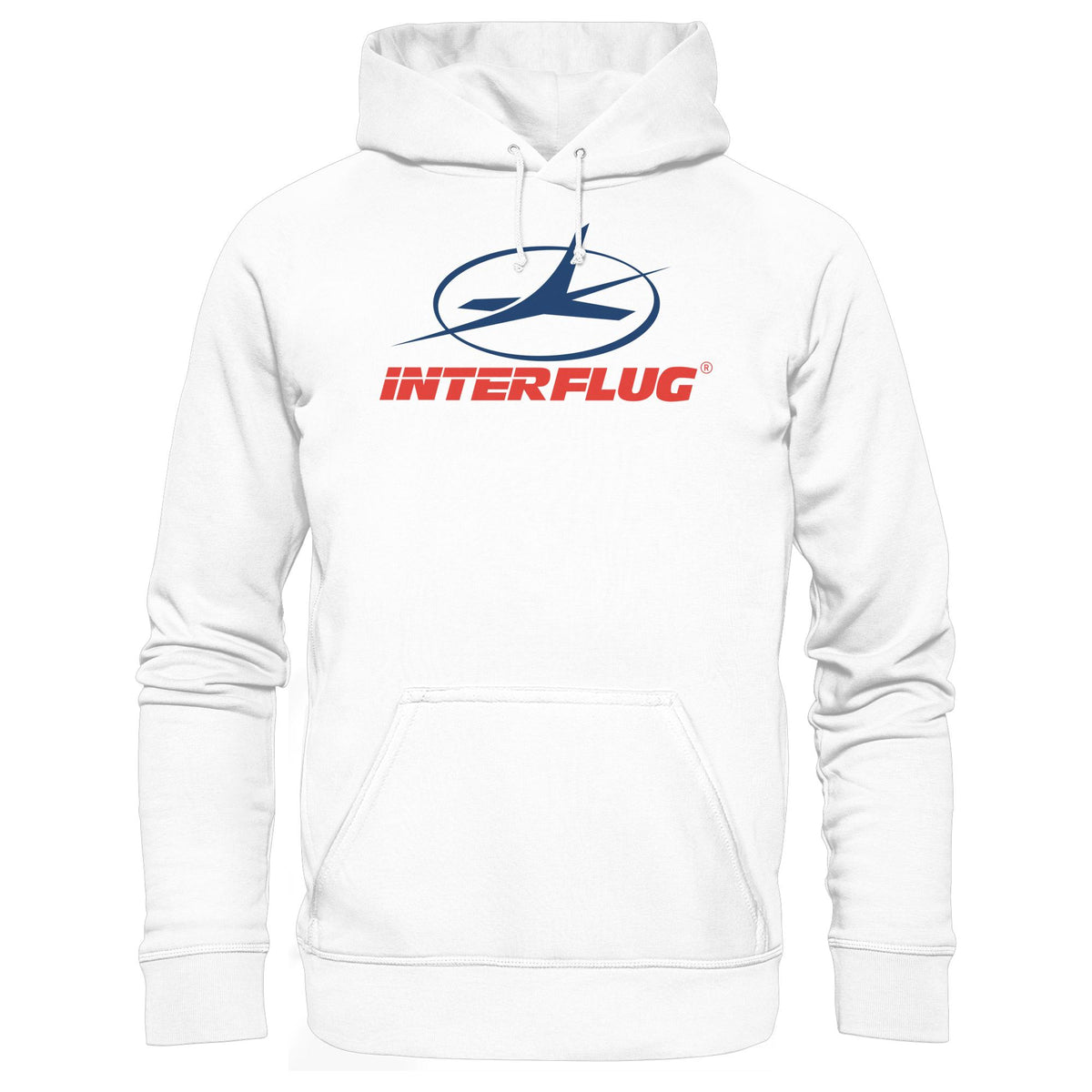 DDR Ostalgie Kapuze / Hoodie Unisex • DDR INTERFLUG LOGO