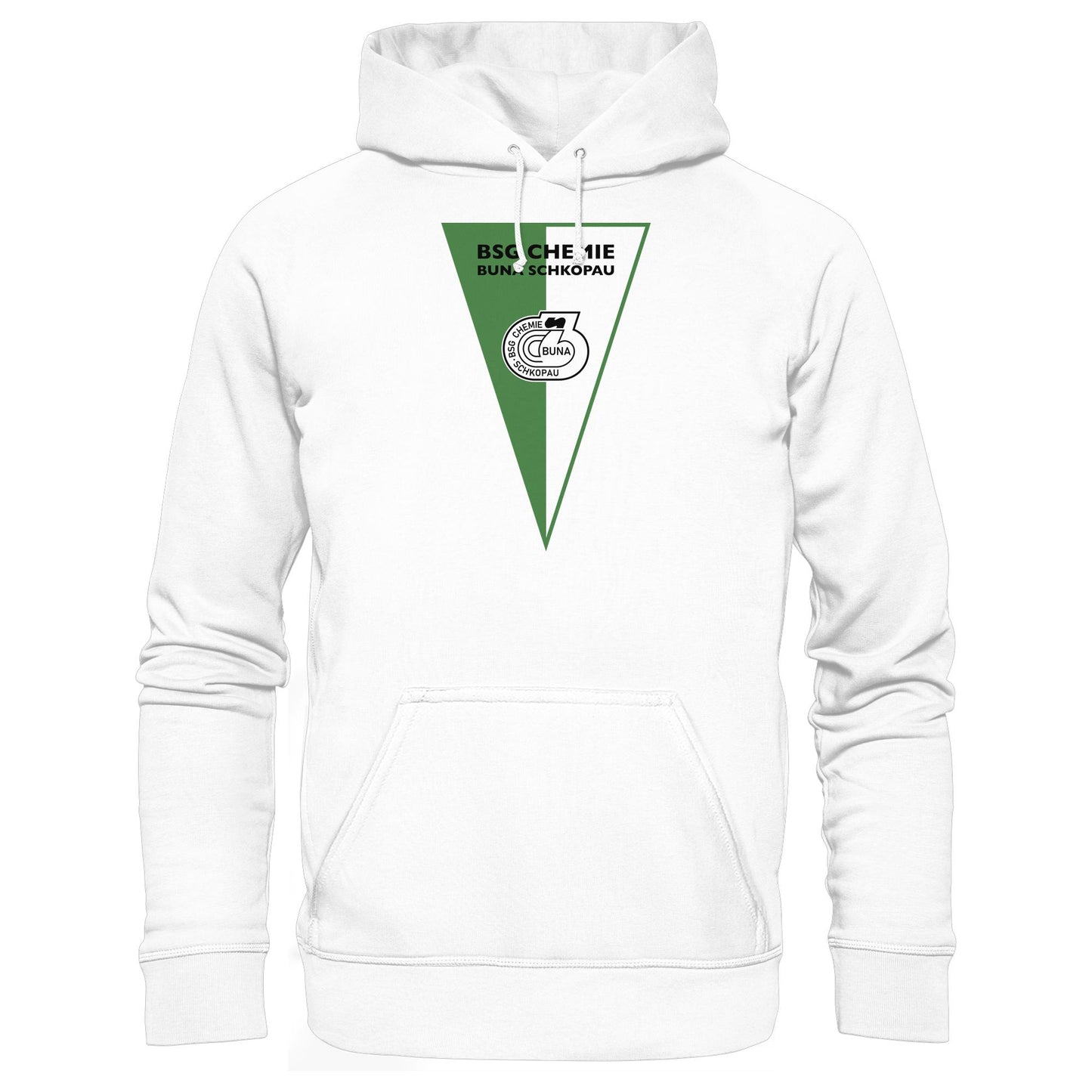 DDR Ostalgie Kapuze / Hoodie Unisex • BSG CHEMIE BUNA SCHKOPAU (ORIGINALWIMPEL)