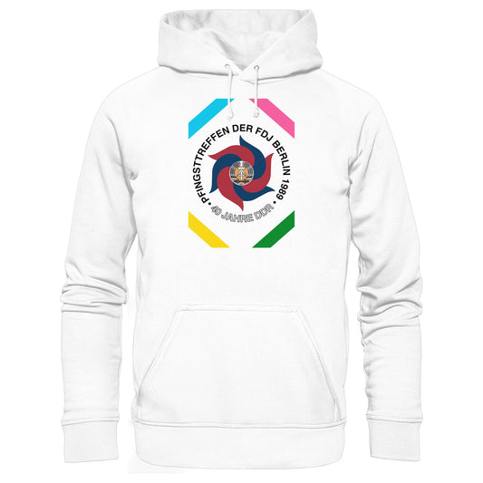 DDR Ostalgie Kapuze / Hoodie Unisex • PFINGSTTREFFEN BERLIN 1989