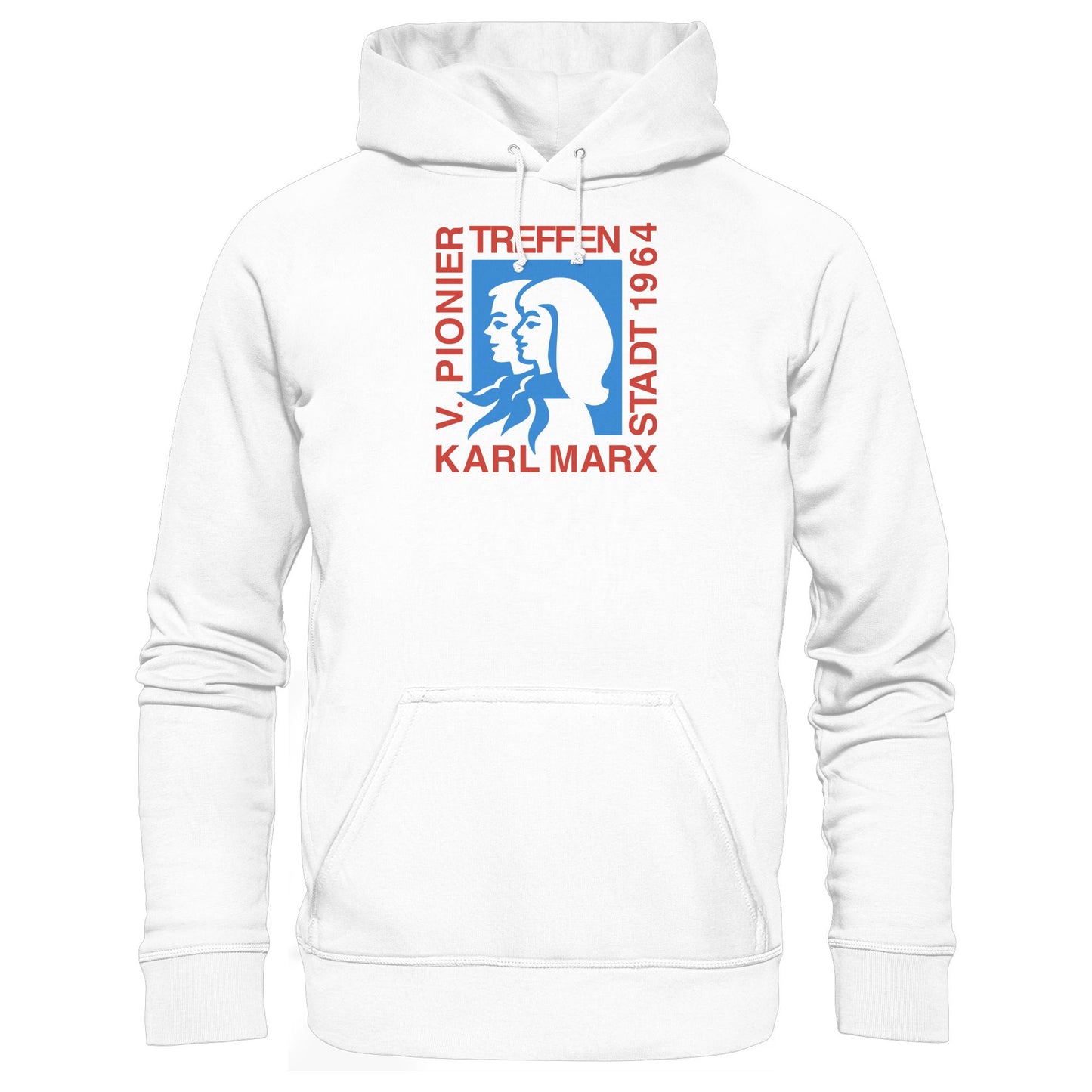 DDR Ostalgie Kapuze / Hoodie Unisex • 5. PIONIERTREFFEN KARL-MARX-STADT