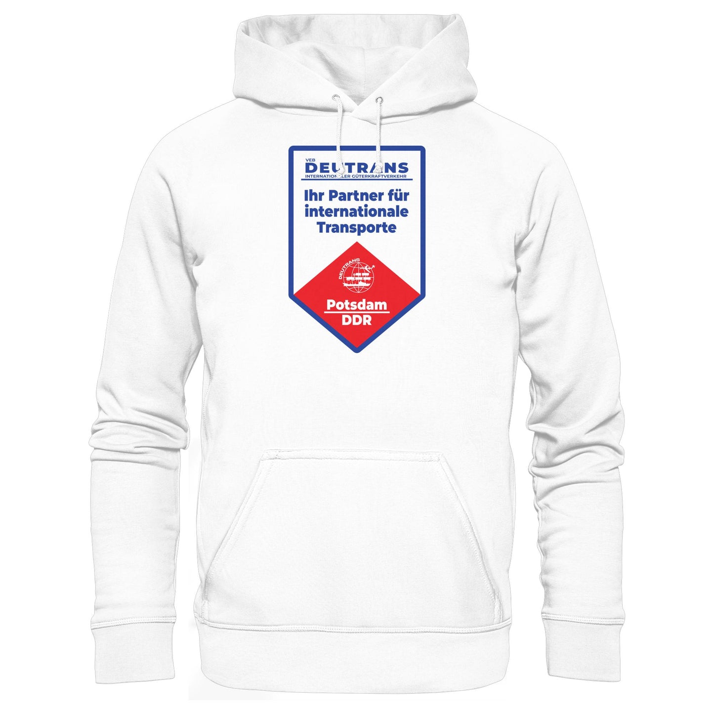 DDR Ostalgie Kapuze / Hoodie Unisex • VEB DEUTRANS - POTSDAM