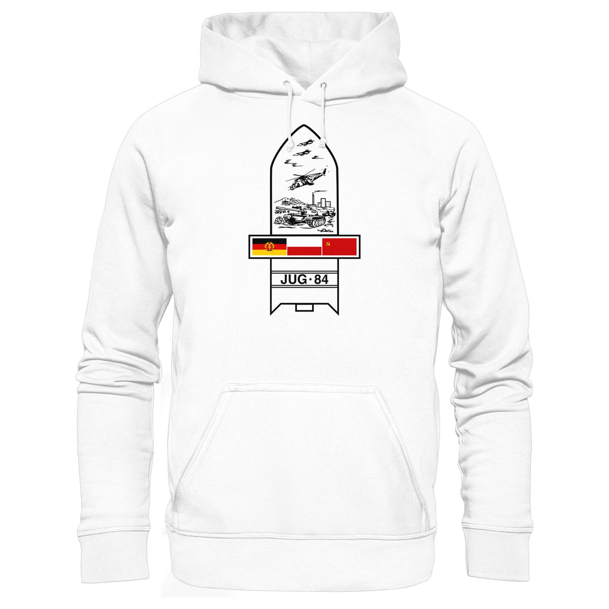 DDR Ostalgie Kapuze / Hoodie Unisex • JUG-84 MANÖVER - SOWJETUNION, POLEN, DDR