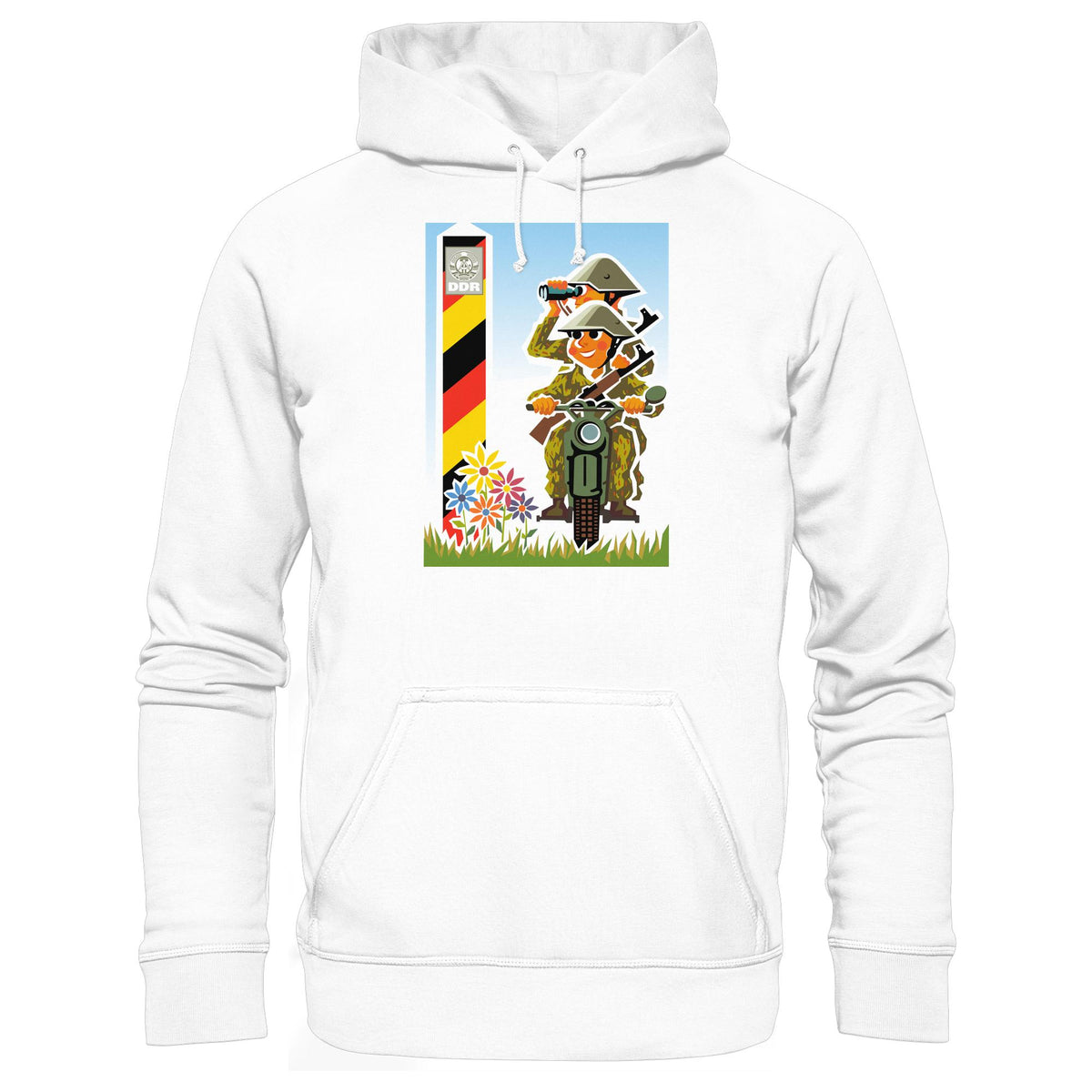 DDR Ostalgie Kapuze / Hoodie Unisex • NVA-GRENZTRUPPEN (ORIGINAL-PLAKAT)