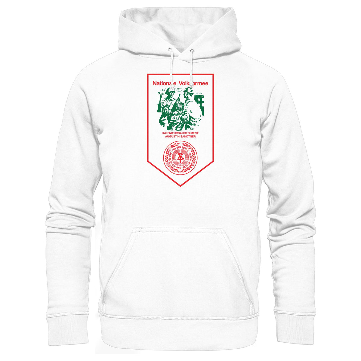 DDR Ostalgie Kapuze / Hoodie Unisex • NVA - INGENIEURBAUREGIMENT AUGUSTIN SANDTNER