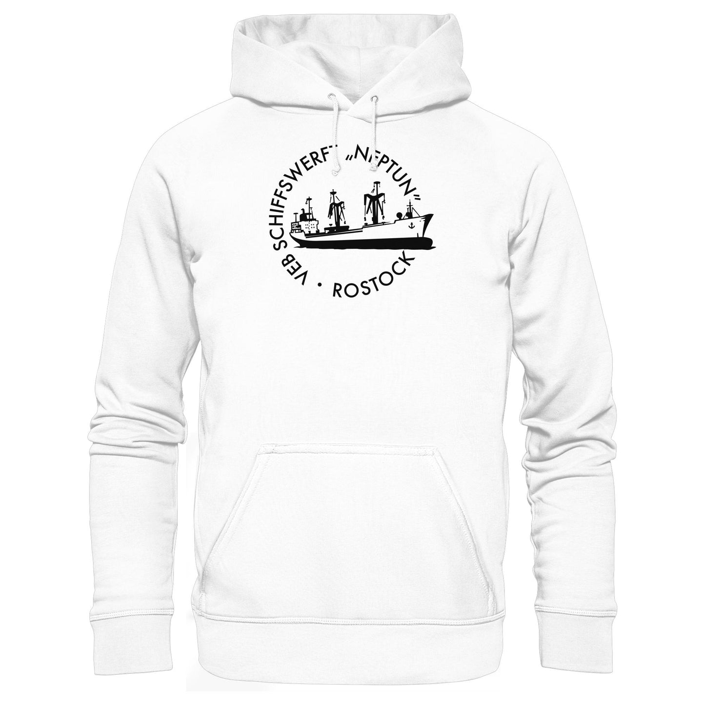 DDR Ostalgie Kapuze / Hoodie Unisex • VEB SCHIFFSWERFT NEPTUN ROSTOCK