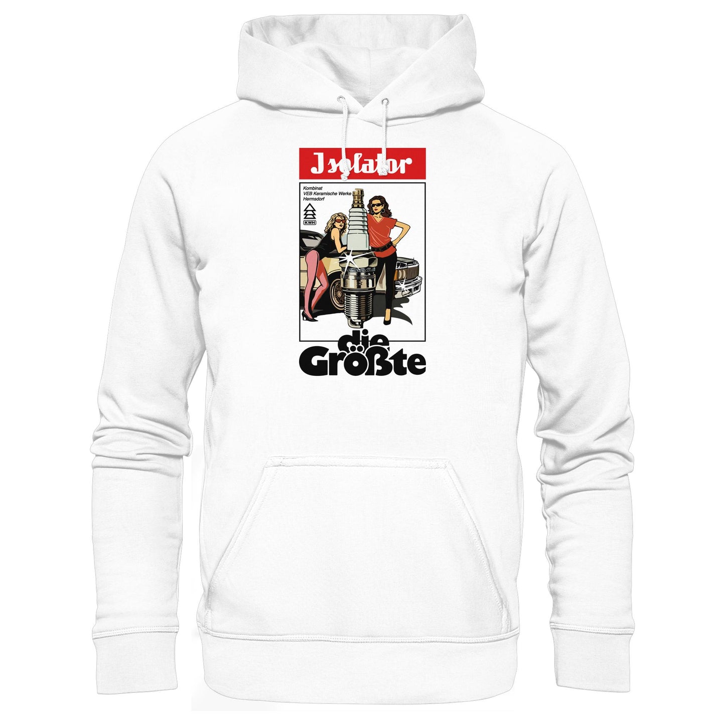 DDR Ostalgie Kapuze / Hoodie Unisex • ISOLATOR - DIE GRÖSSTE (ORIGINAL POSTER)
