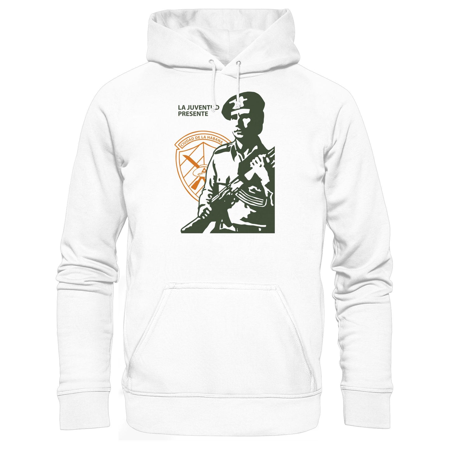 DDR Ostalgie Kapuze / Hoodie Unisex • LA JUVENTUD PRESENTE CIUDAD DE LA HABANA (DIE JUGEND HAVANNAS IST AKTIV)