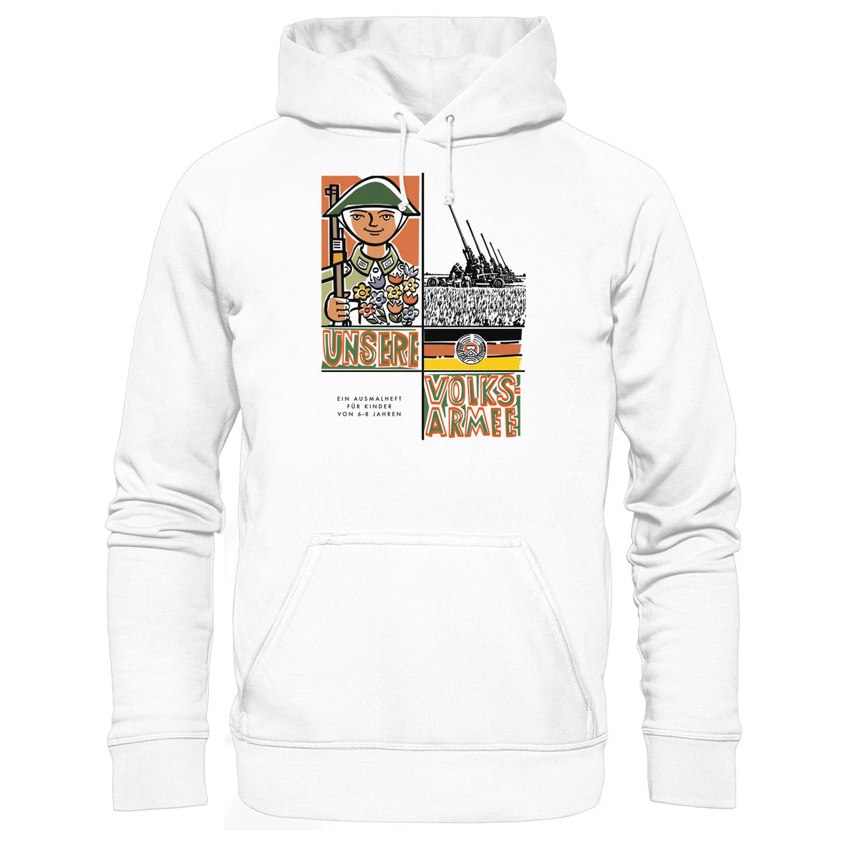 NVA - UNSERE VOLKSARMEE (AUSMALHEFT) | DDR Ostalgie Kapuze / Hoodie Unisex