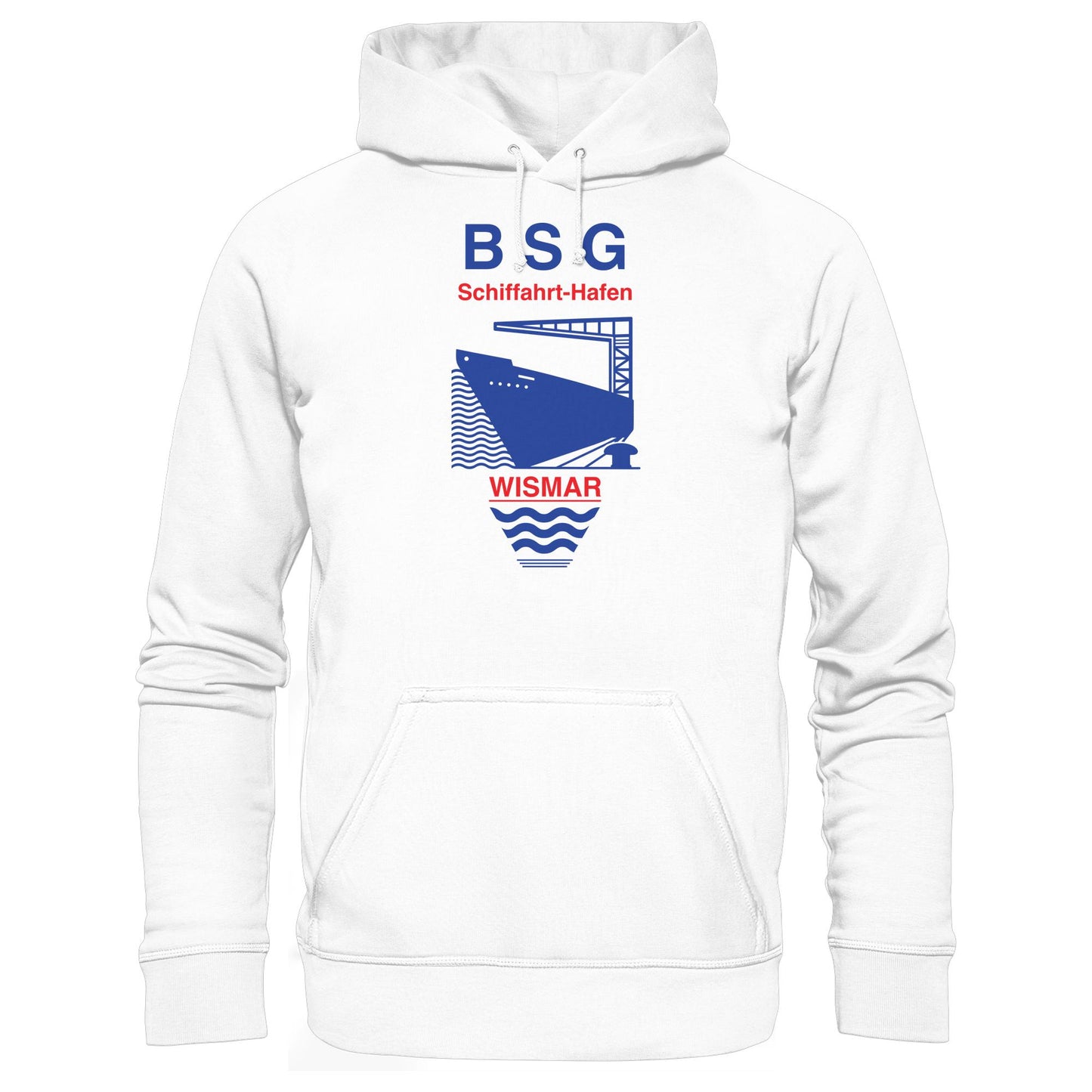 DDR Ostalgie Kapuze / Hoodie Unisex • BSG SCHIFFAHRT HAFEN WISMAR
