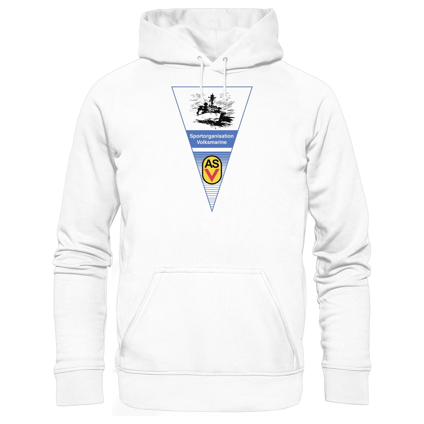 DDR Ostalgie Kapuze / Hoodie Unisex • ASV SPORTORGANISATION VOLKSMARINE