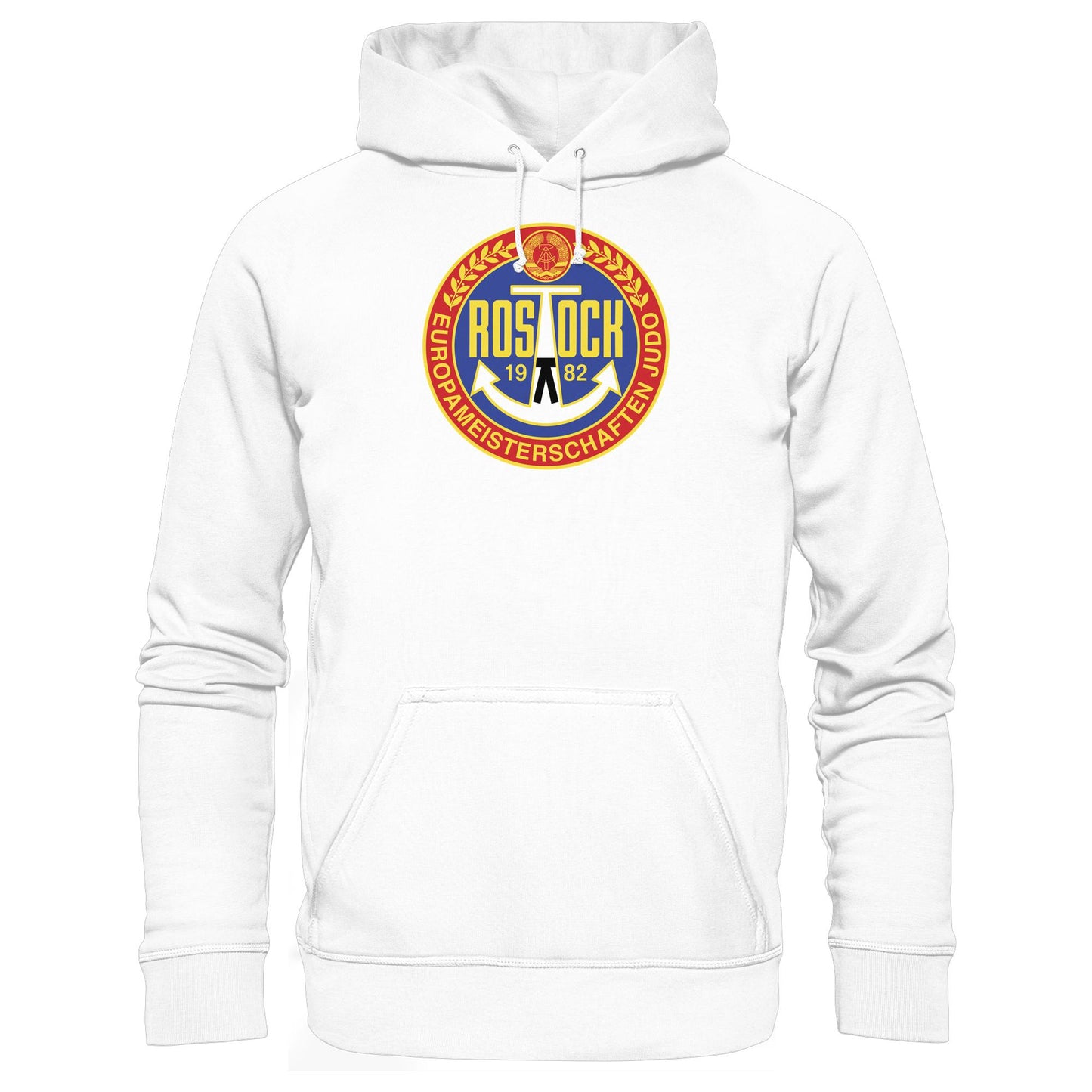 DDR Ostalgie Kapuze / Hoodie Unisex • EUROPAMEISTERSCHAFTEN IM JUDO - ROSTOCK 1982