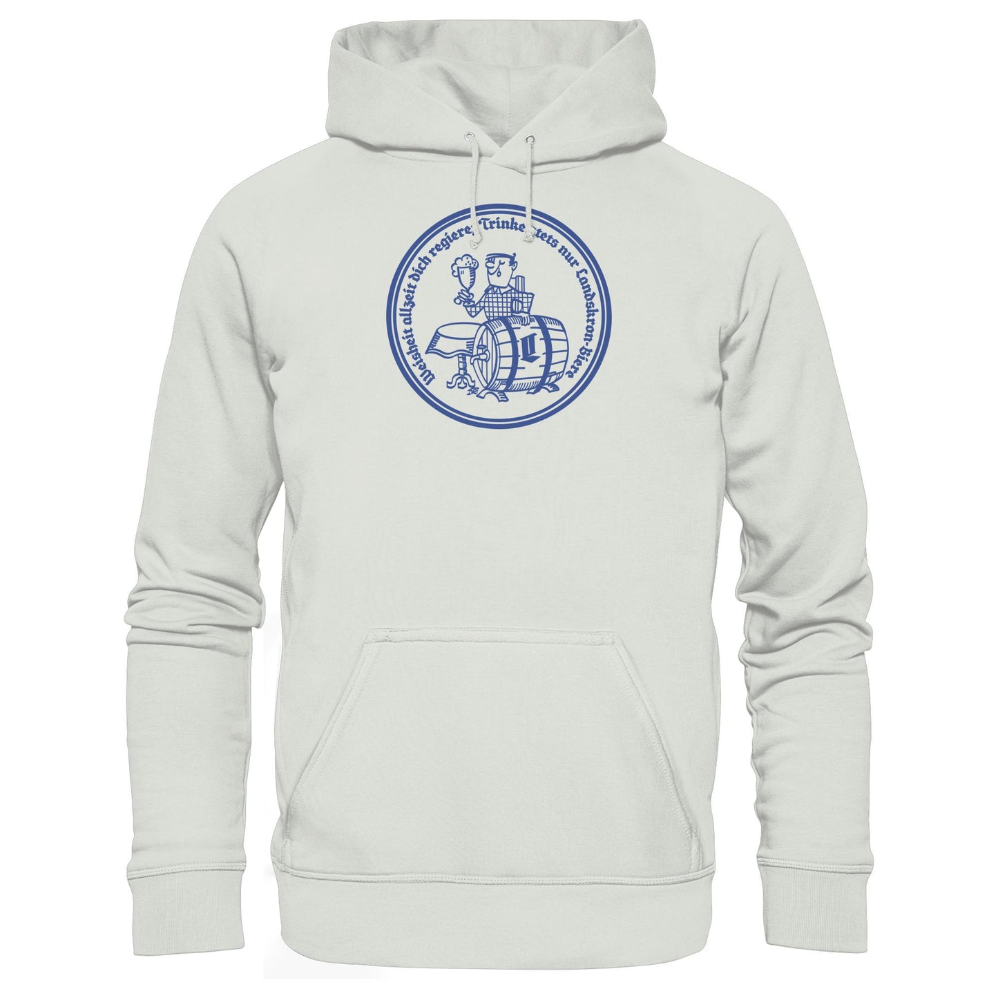 DDR Ostalgie Kapuze / Hoodie Unisex • WEISHEIT ALLZEIT DICH REGIERE - LANDSKRON BIERE