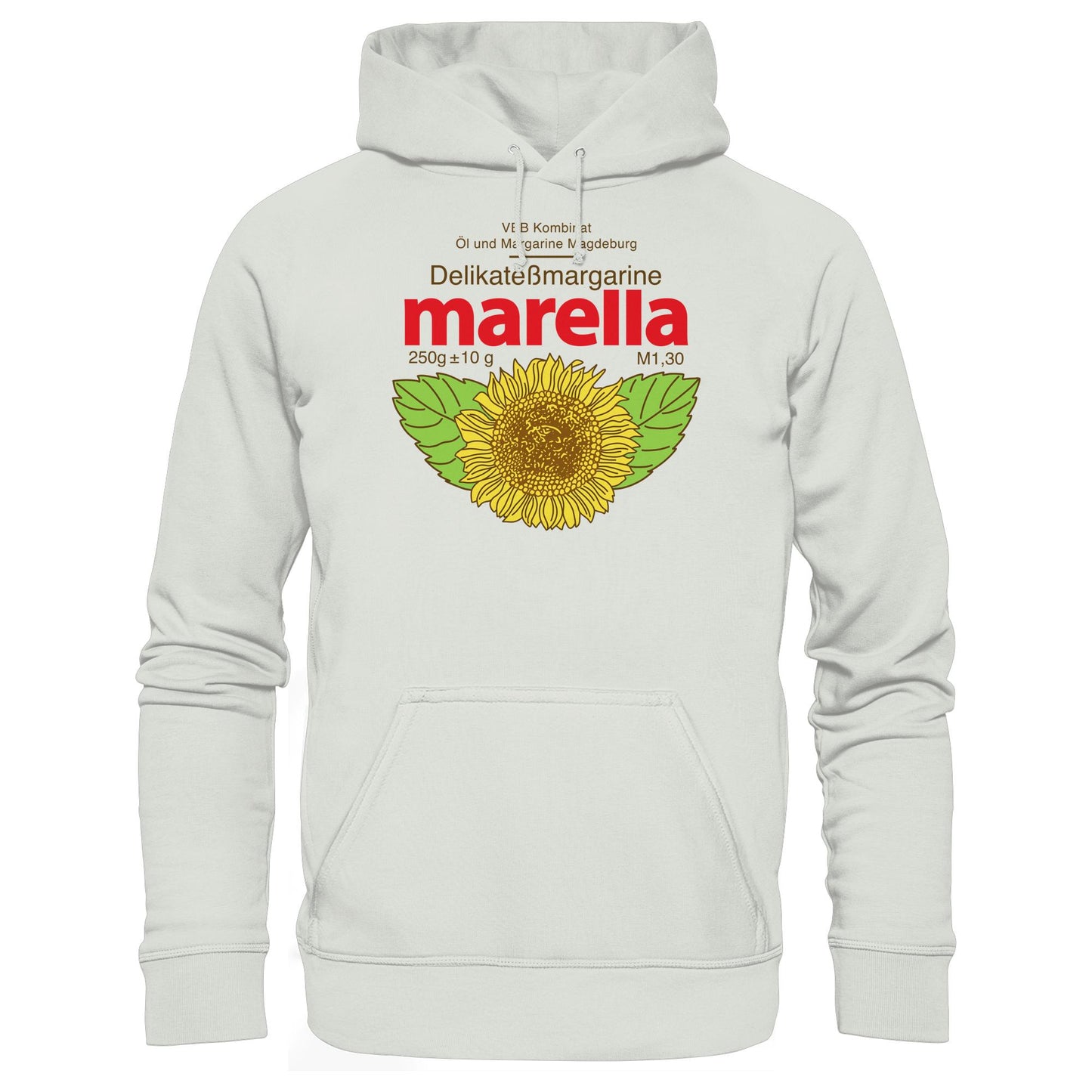 DDR Ostalgie Kapuze / Hoodie Unisex • MARELLA MARGARINE - VEB KOMBINAT ÖL MAGDEBURG