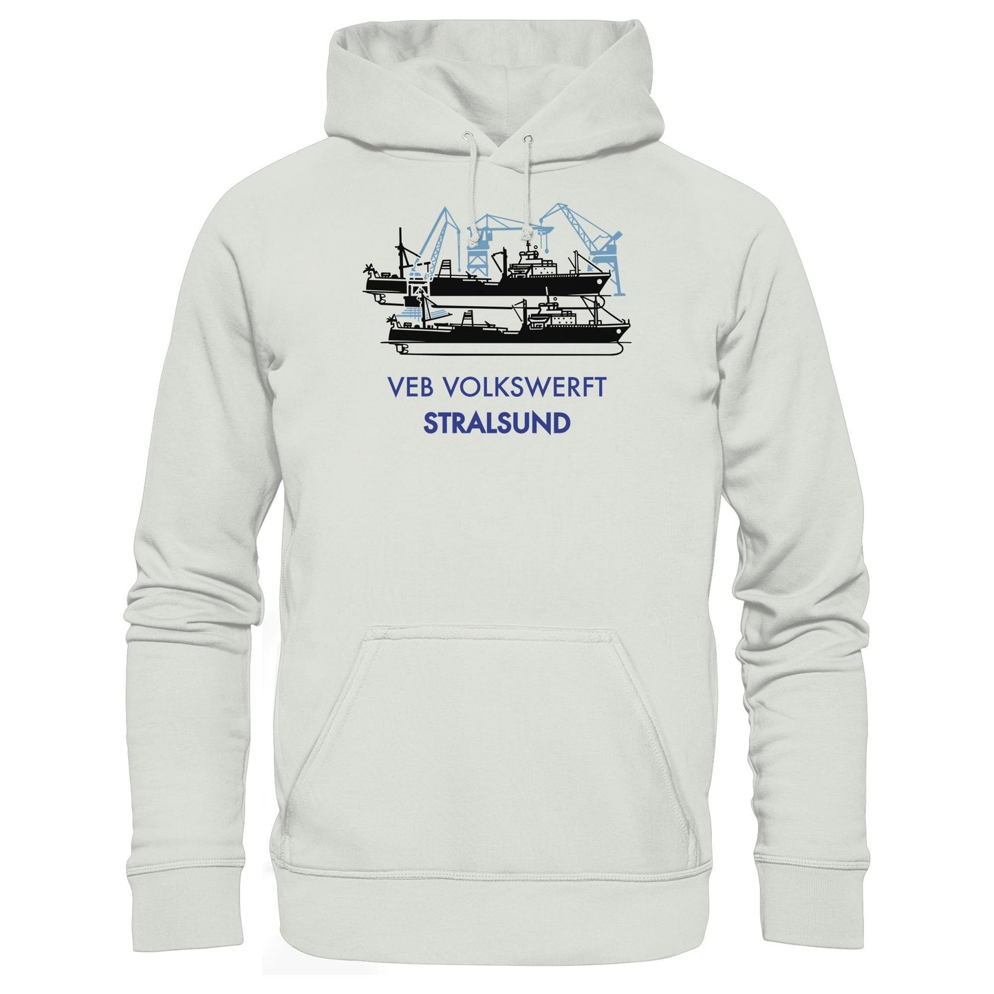 DDR Ostalgie Kapuze / Hoodie Unisex • VEB VOLKSWERFT STRALSUND