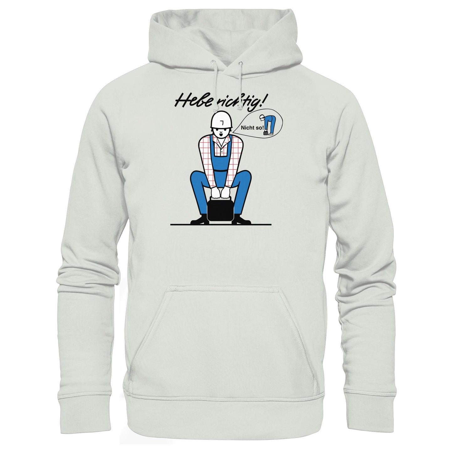 DDR Ostalgie Kapuze / Hoodie Unisex • HEBE RICHTIG! (ORIGINAL SCHILD)