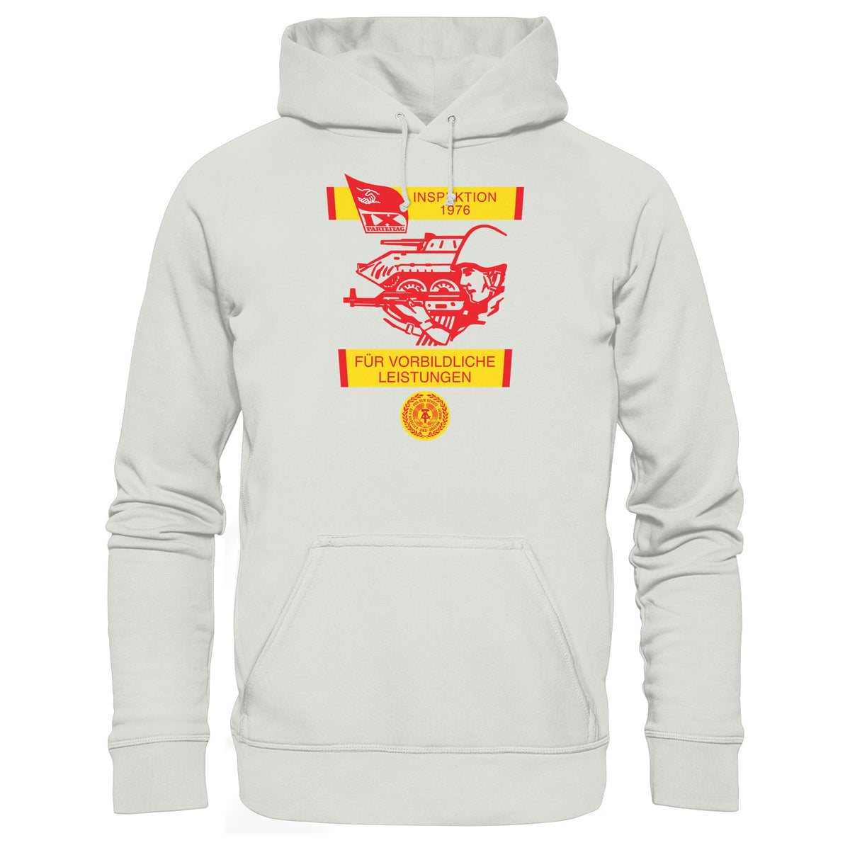 DDR Ostalgie Kapuze / Hoodie Unisex • NVA - WIMPEL FÜR VORBILDLICHE LEISTUNGEN 1976
