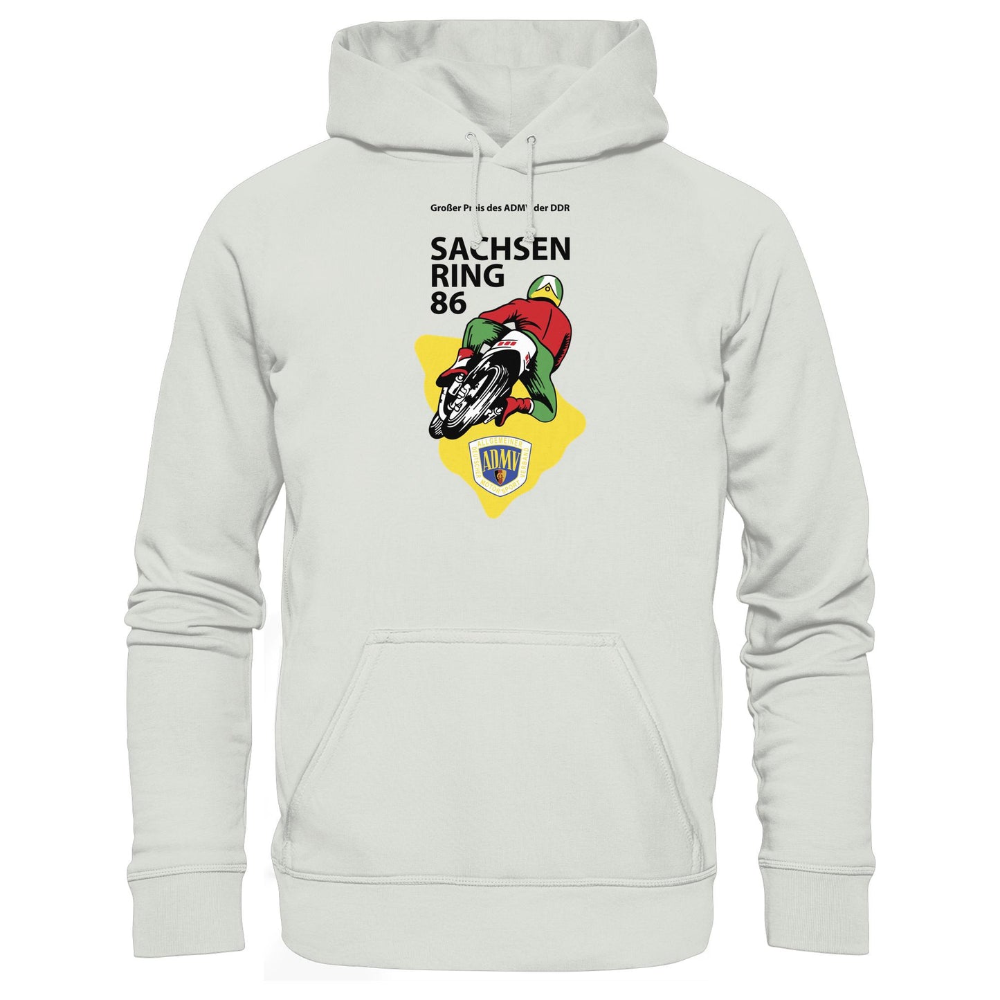 DDR Ostalgie Kapuze / Hoodie Unisex • GROSSER PREIS DER DDR - SACHSENRING 1986